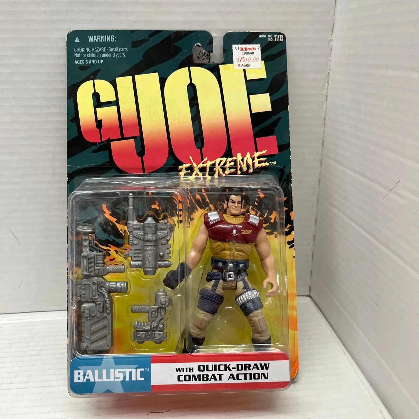 Product image for GI Joe Extreme Ballistic Action Figure With Quick Draw Combat Action Sealed 1995