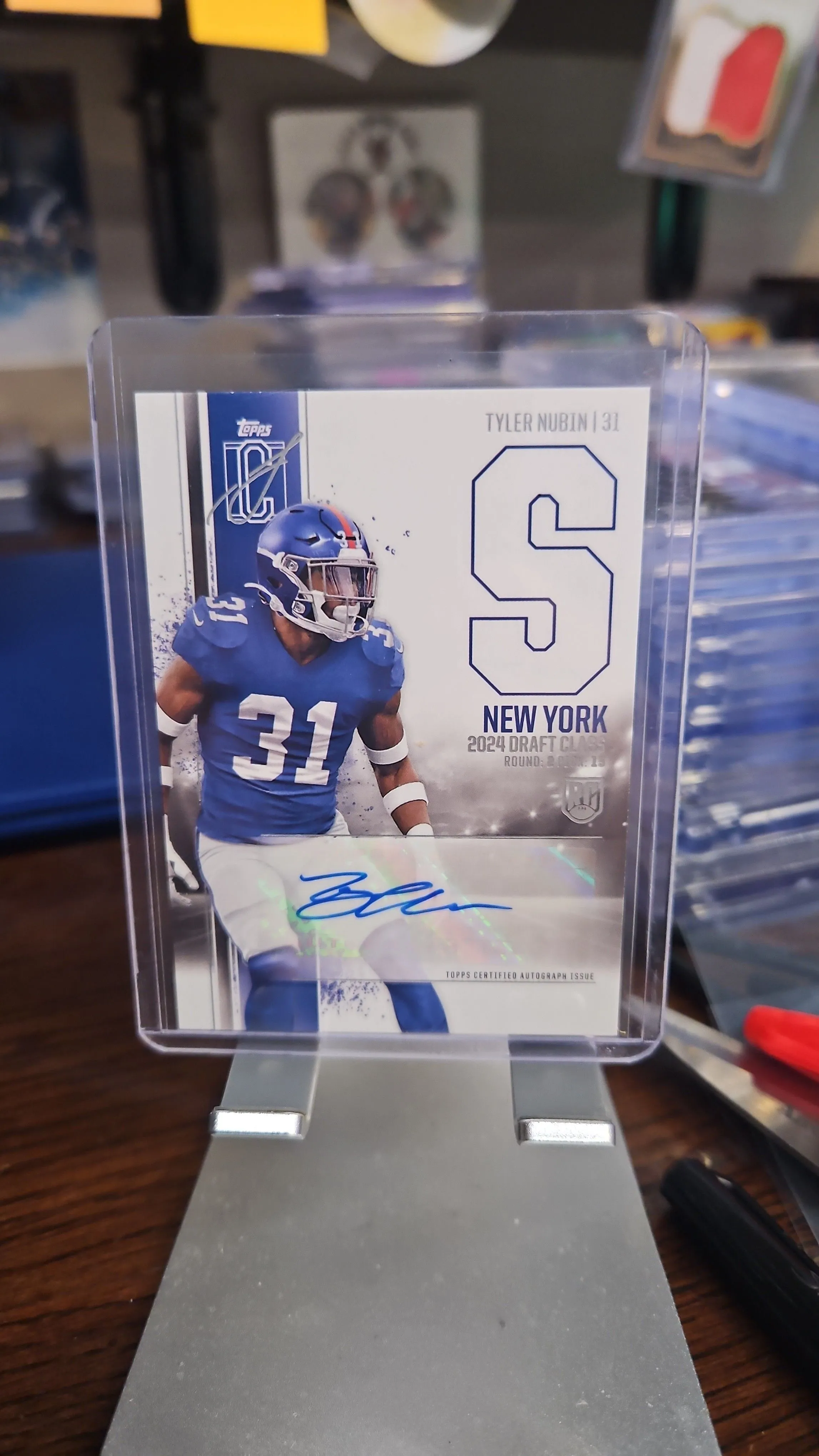 Product image for Tyler Nubin Rookie Auto..2024 Topps Signature Rookie Class Variation...Giants