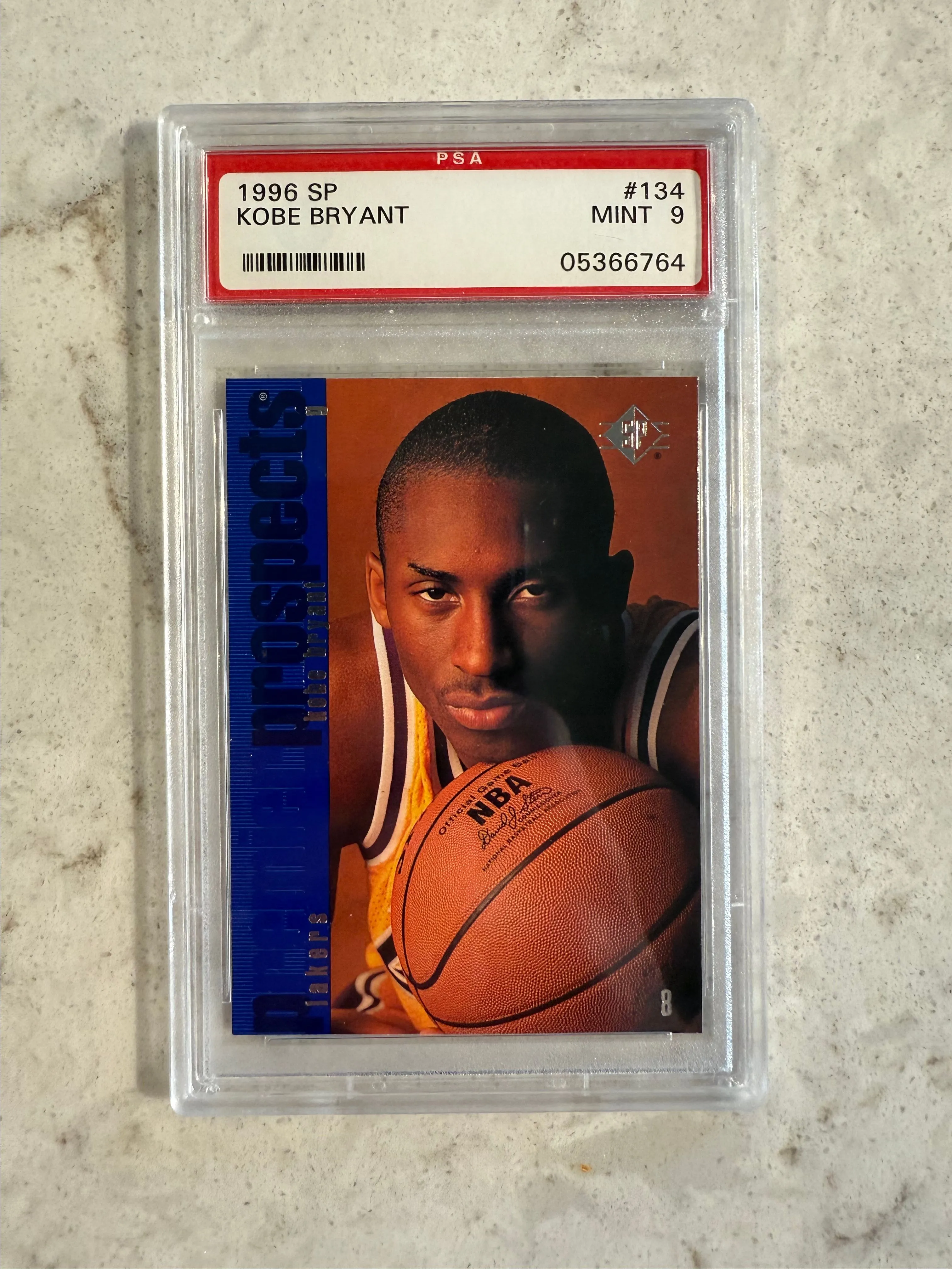 Product image for 1996 SP Kobe Bryant #134 PSA9