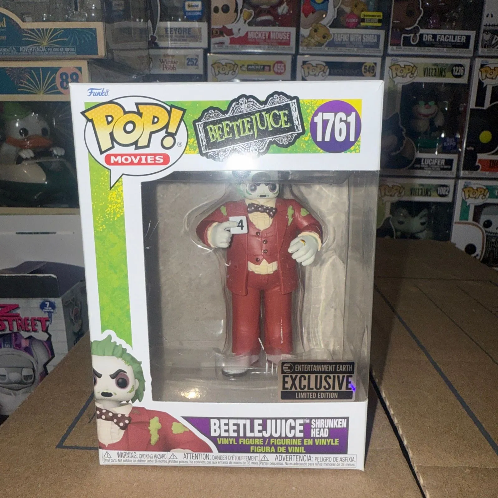 Product image for Funko Pop Beetlejuice - Beetlejuice Shrunken Head - Entertainment Earth - #1761