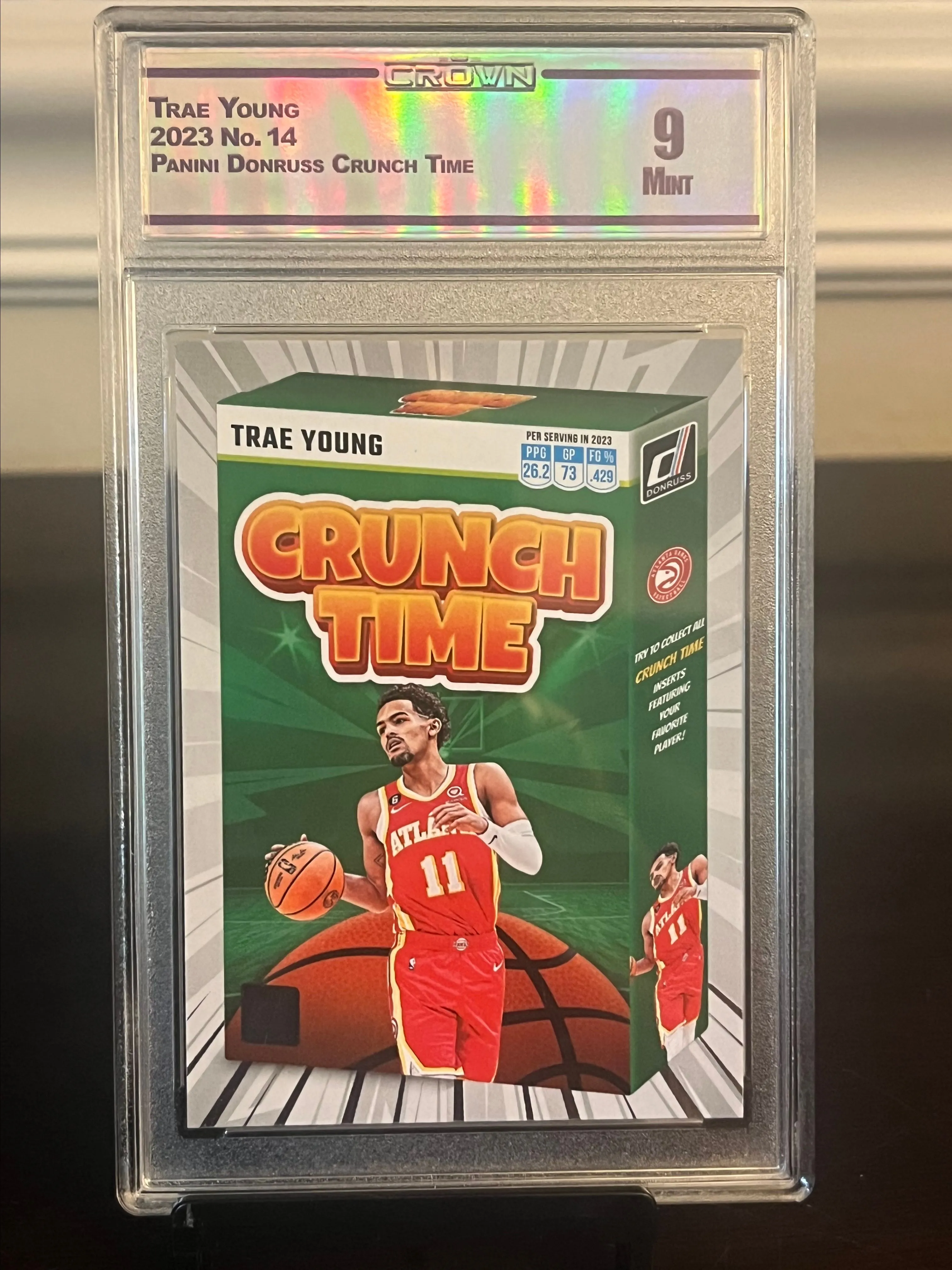 Product image for 2023 Trae Young Crunch Time - Graded Mint 9
