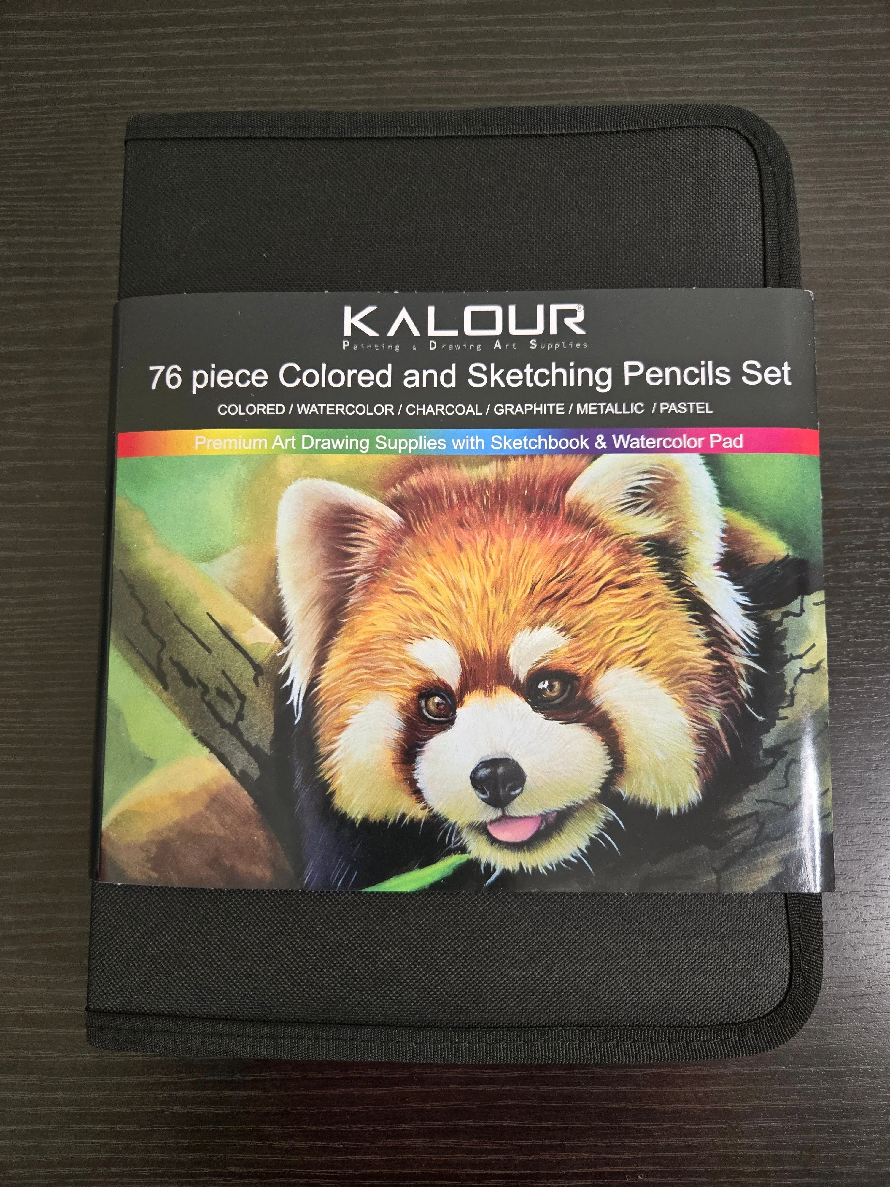 Product image for Kalour 76 Piece Colored and Sketching Pencils Set
