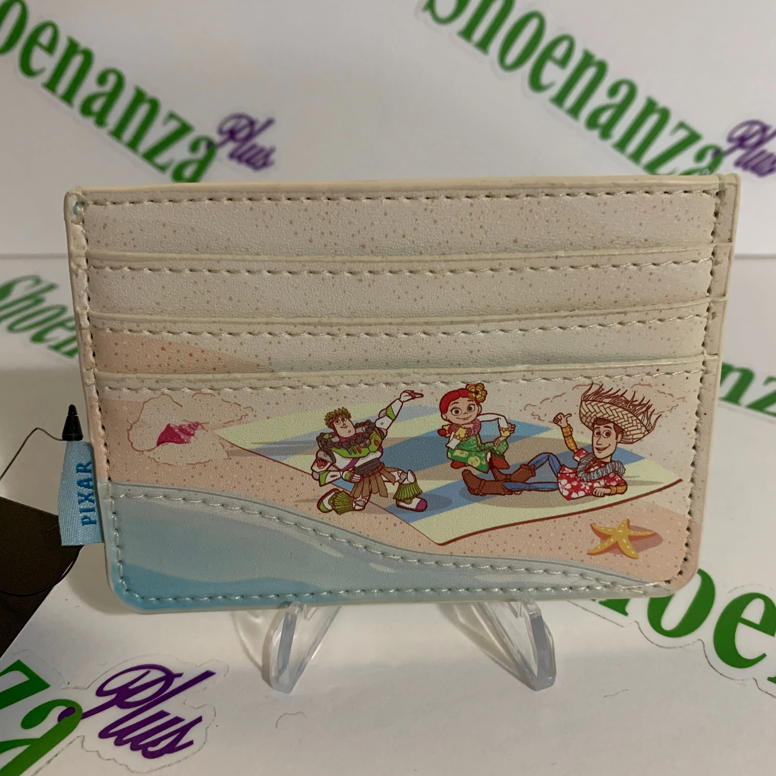 Product image for Loungefly Cardholder Disney Pixar Toy Story Beach Woody Buzz Jessie Card Holder
