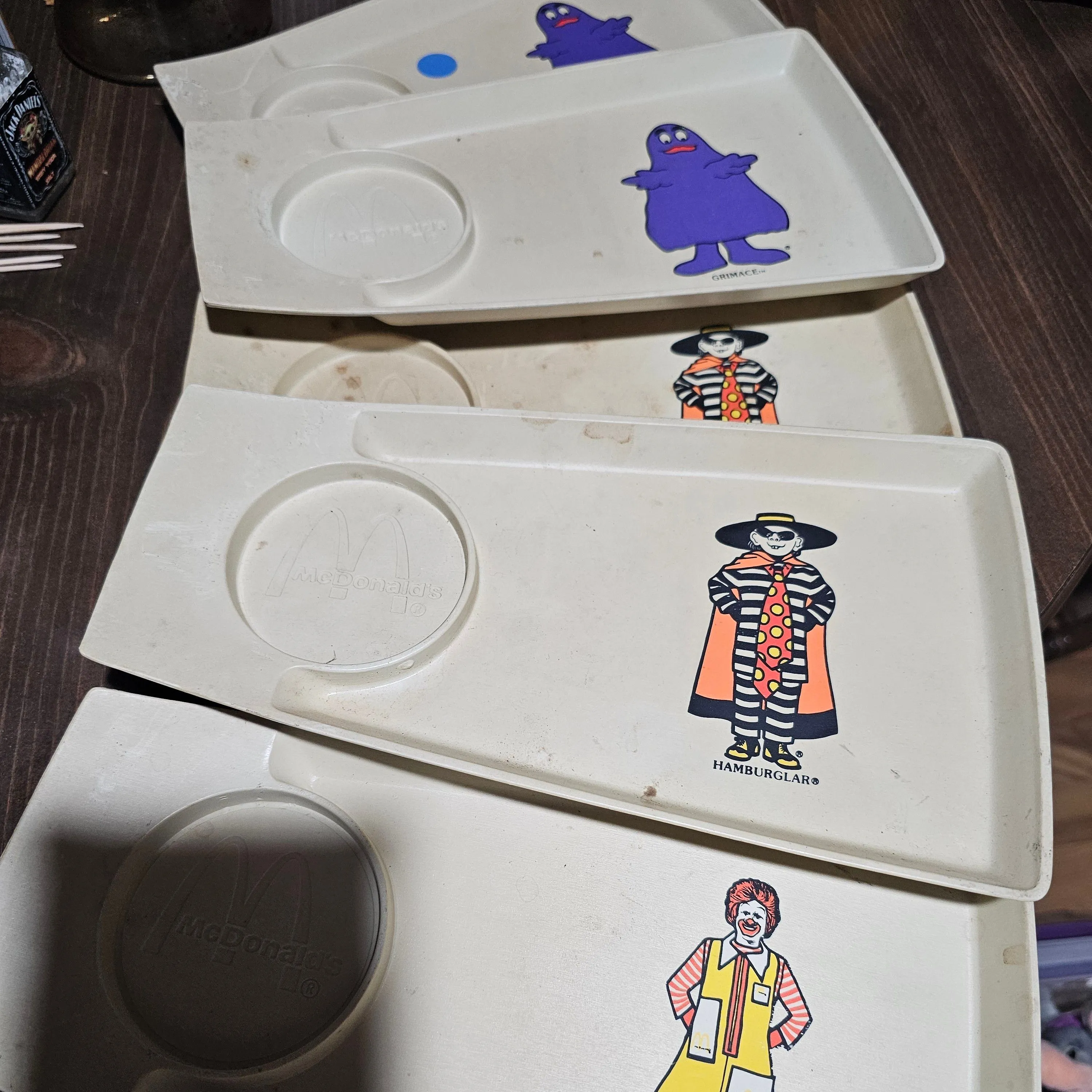 Product image for 1970's McDonald's Car Plates Set Of 5