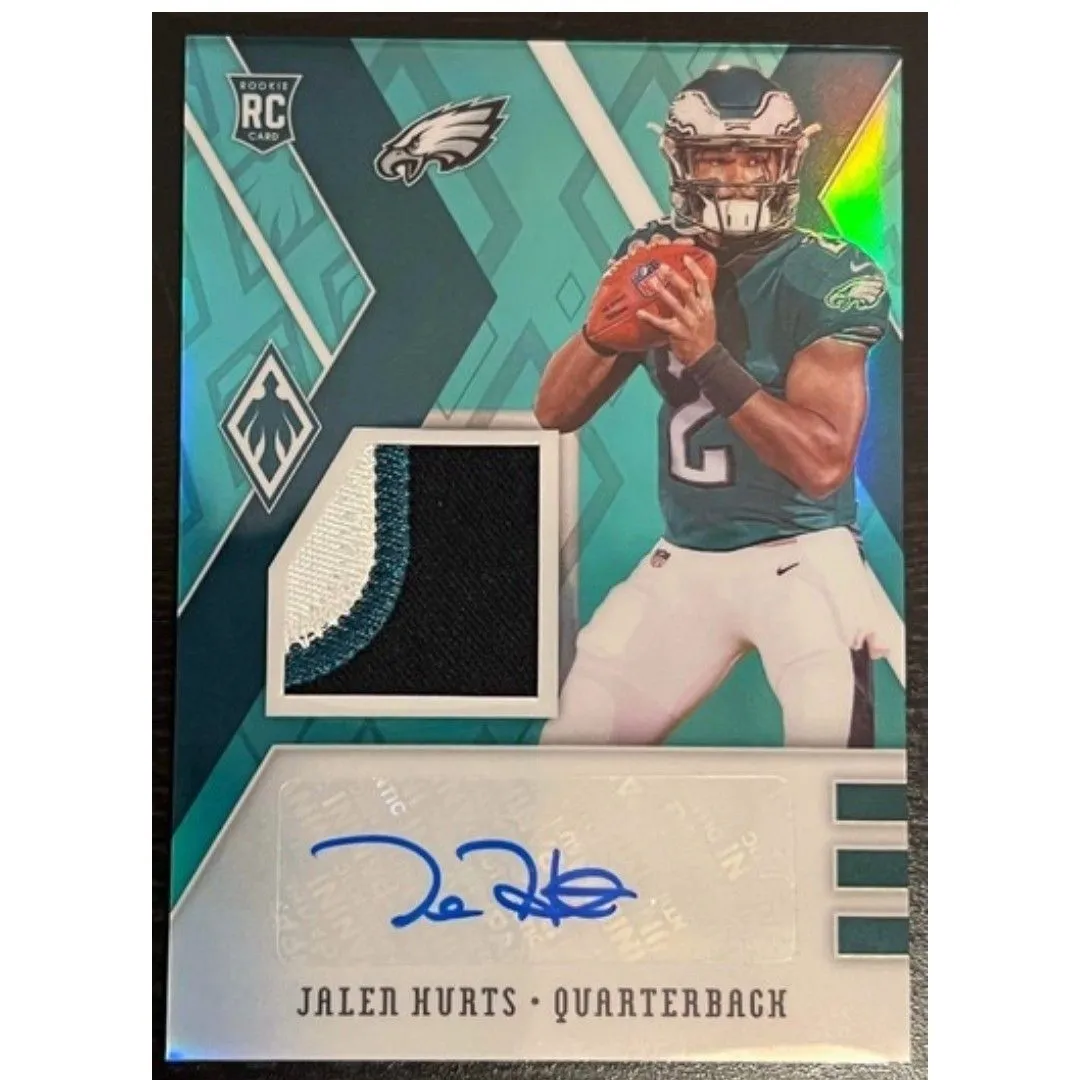 Product image for 2020 Phoenix Jalen Hurts Green RPA 2/15 Color Match Jersey Match
