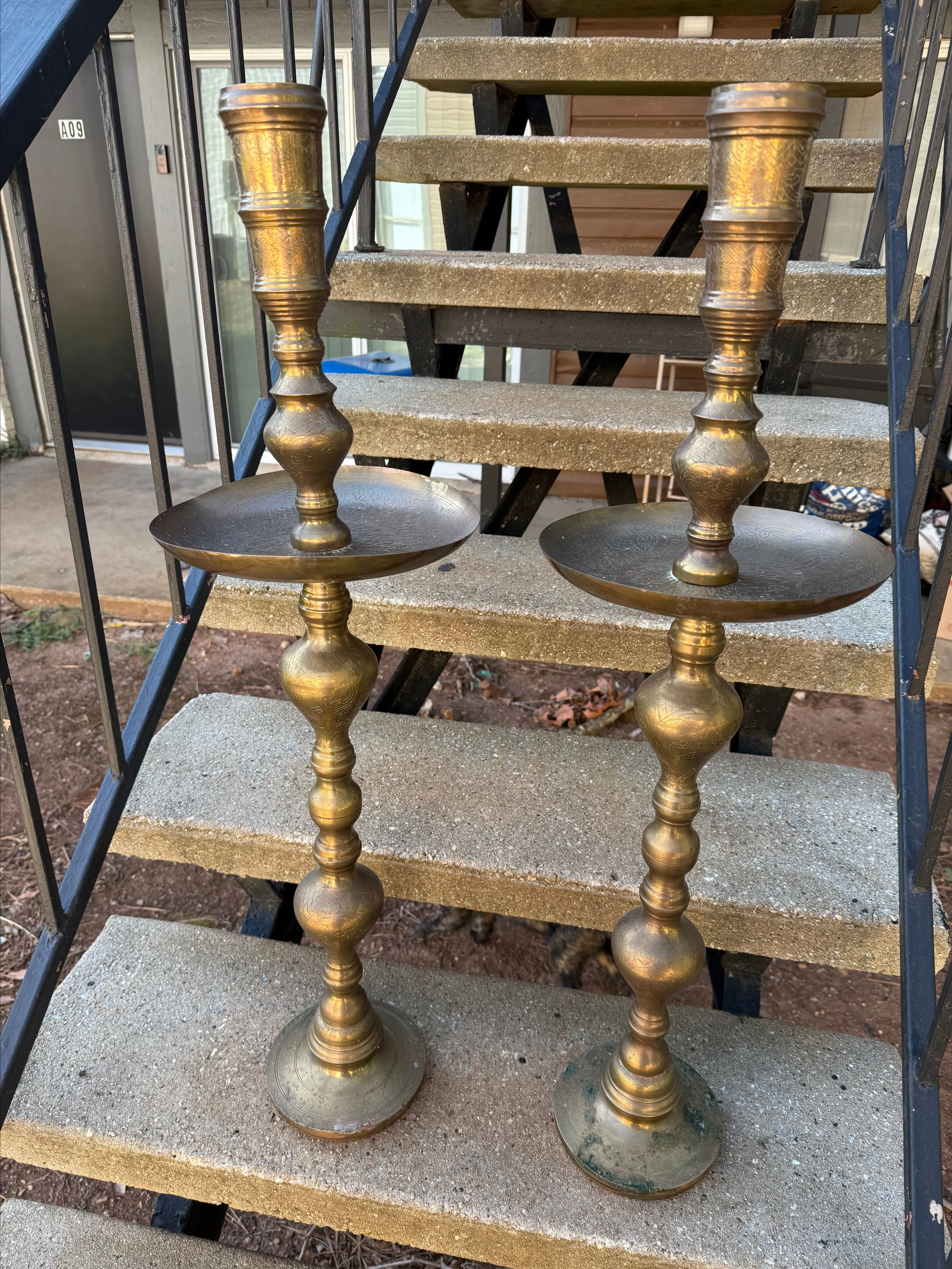 Product image for 36" brass candlesticks
