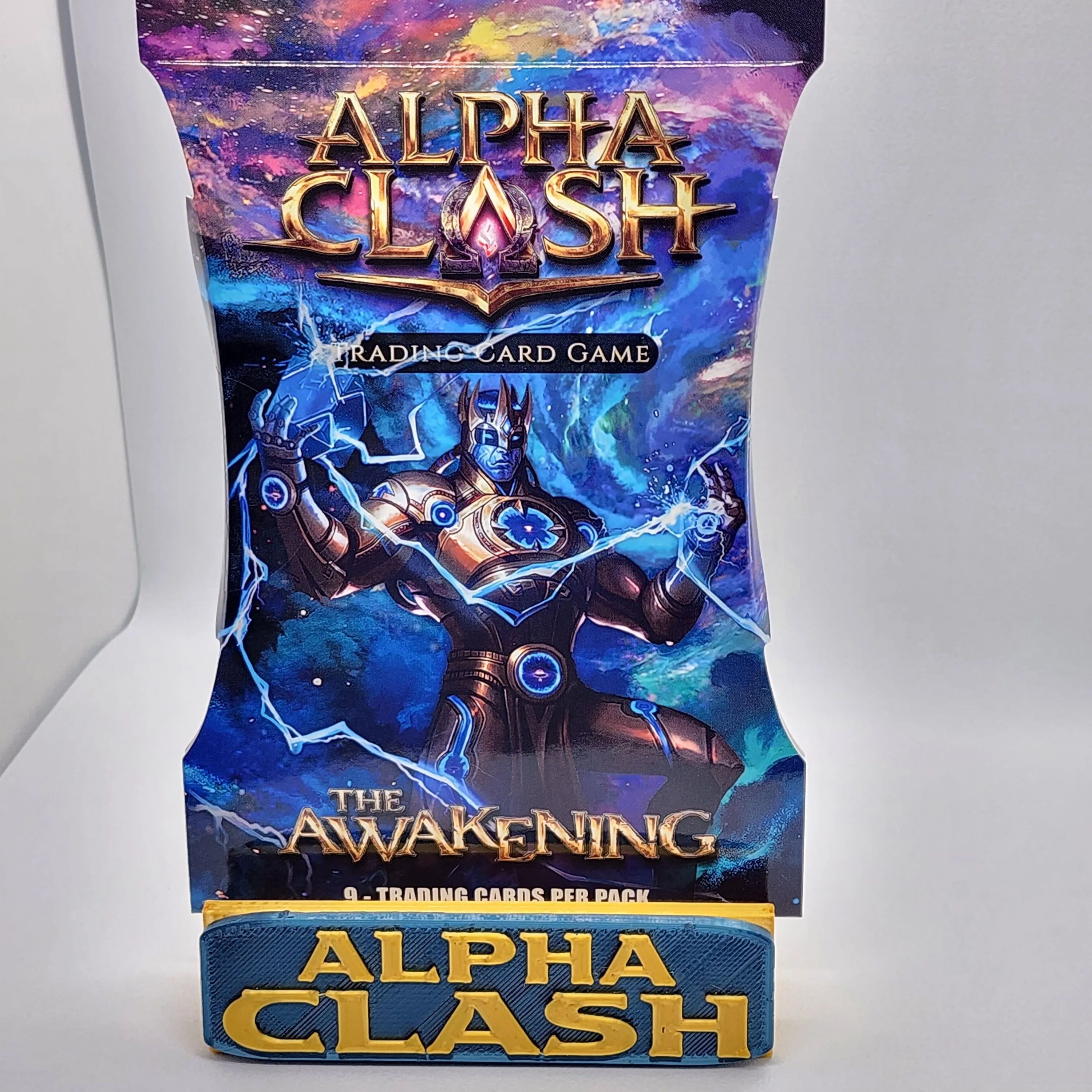 Product image for Alpha Clash 3d printed slab stand  Gold/Blue