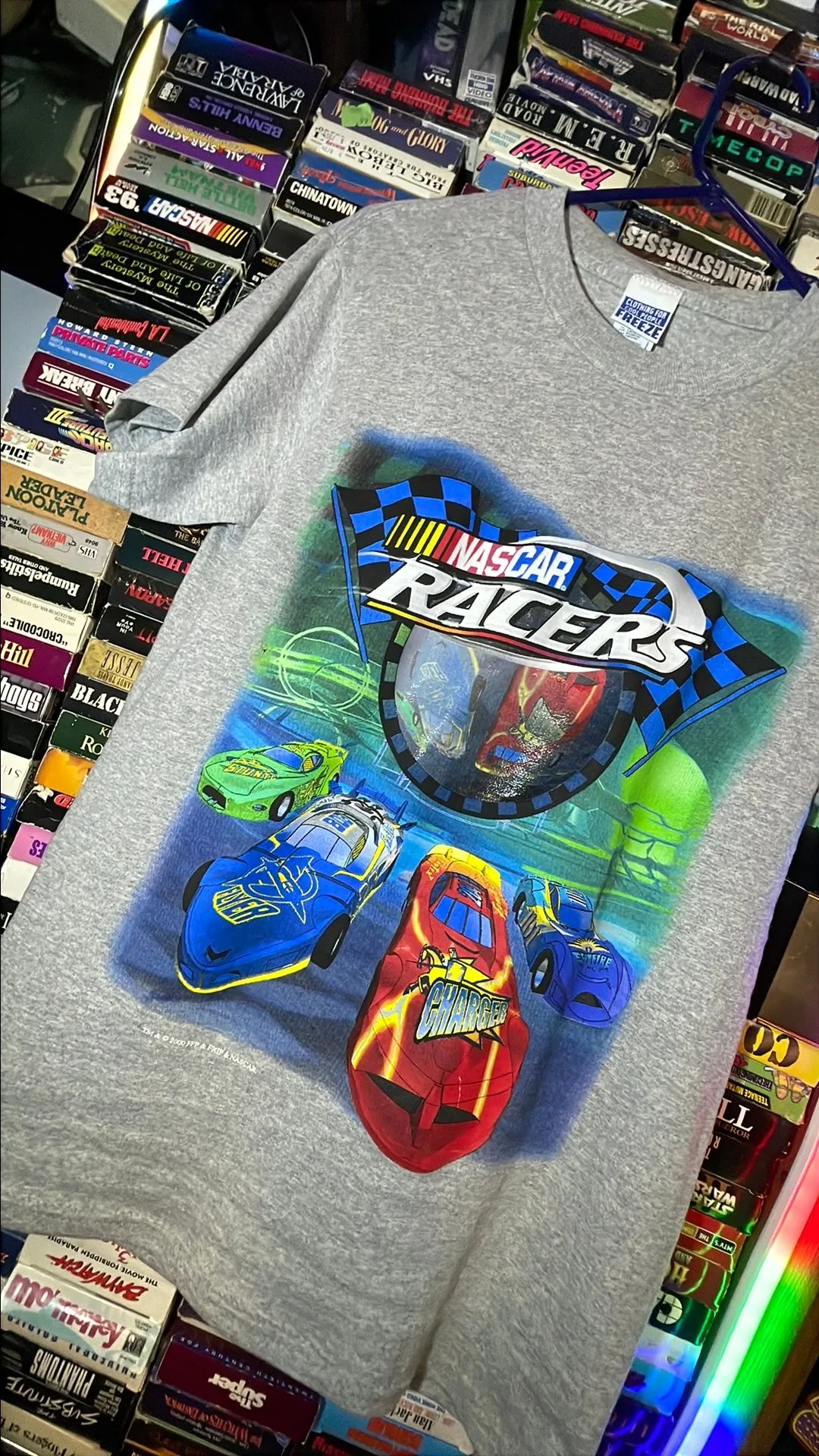 Product image for nascar racers 2000 cartoon rare adult large