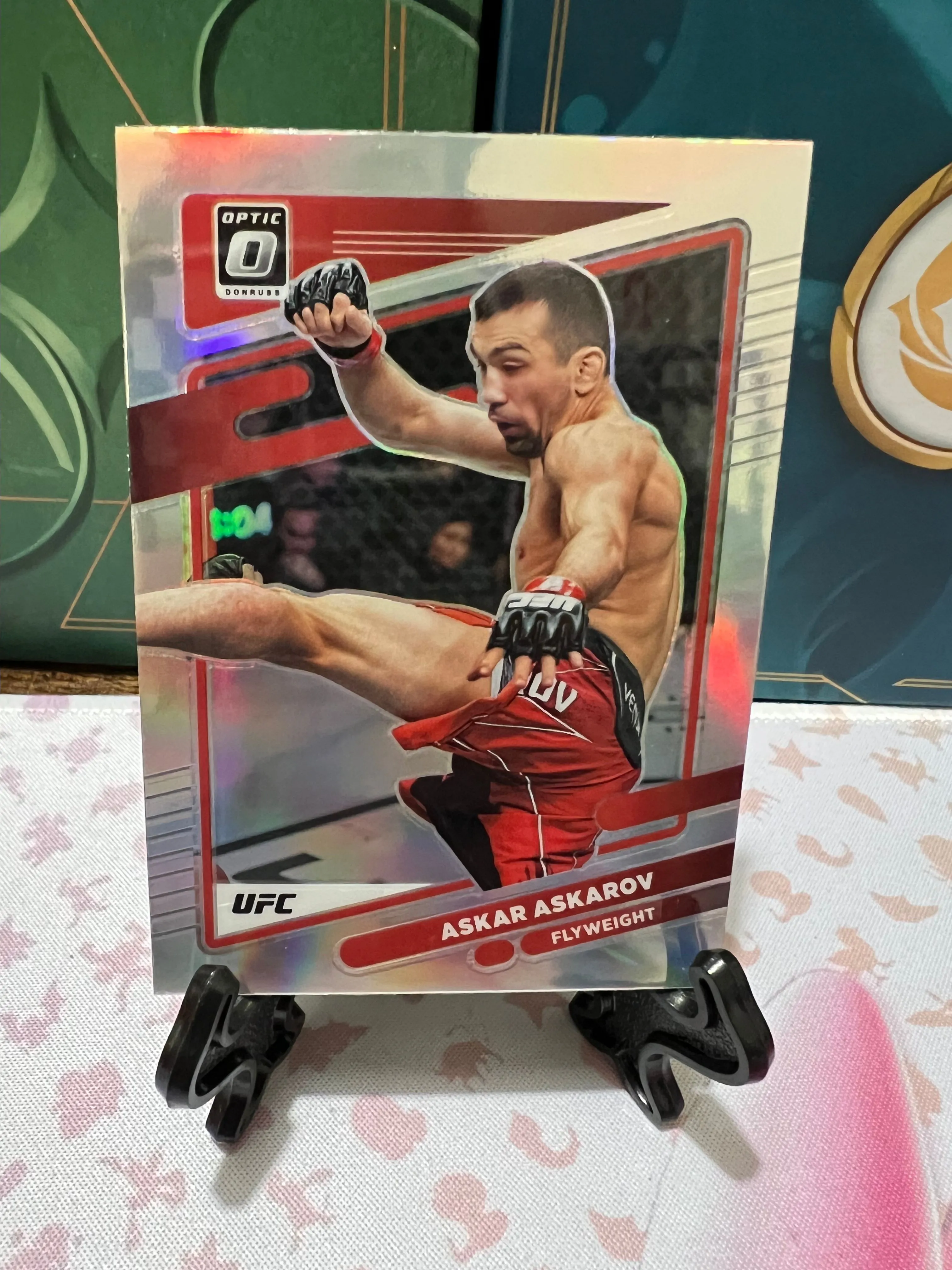 Product image for Askar Askarov 2022 Panini Donruss Optic UFC Holo Silver Prizm Card  #34