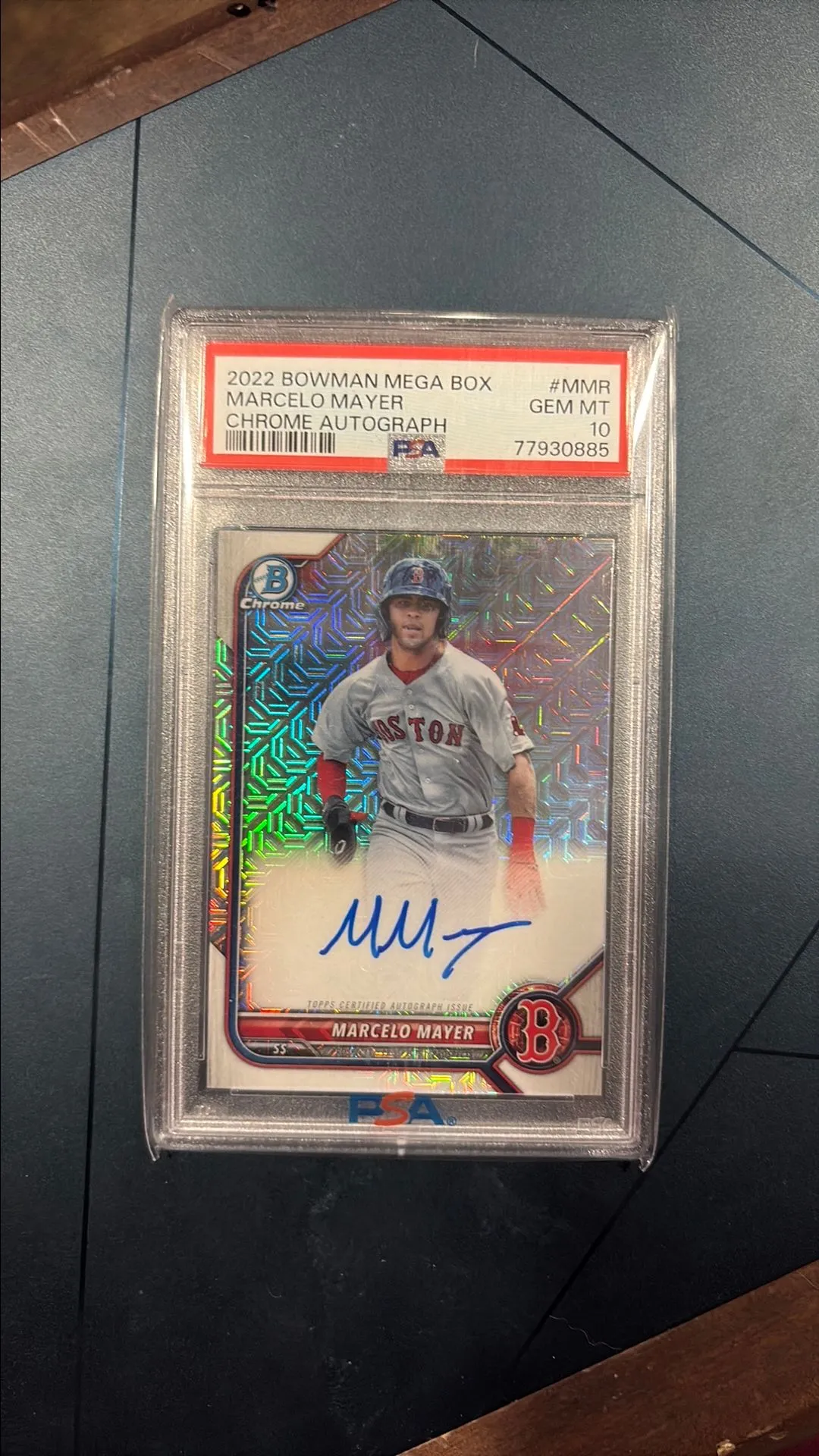 Product image for 2022 BOWMAN CHROME MARCELO MAYER MEGA BOX MOJO AUTO PSA 10 GEM MINT RED SOX 🔥🔥