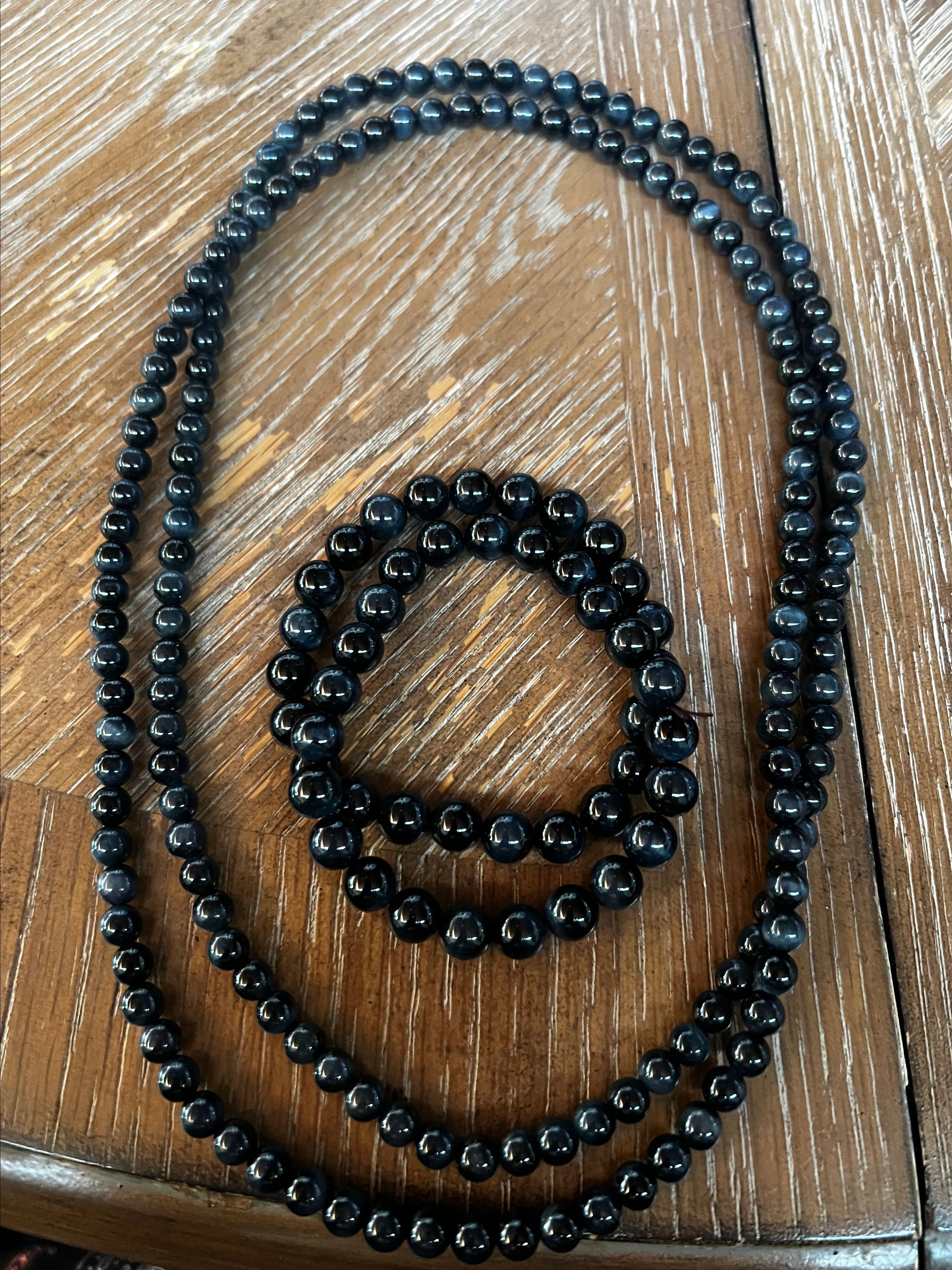 Product image for Blue Tigers Eye Necklace/or layering bracelet