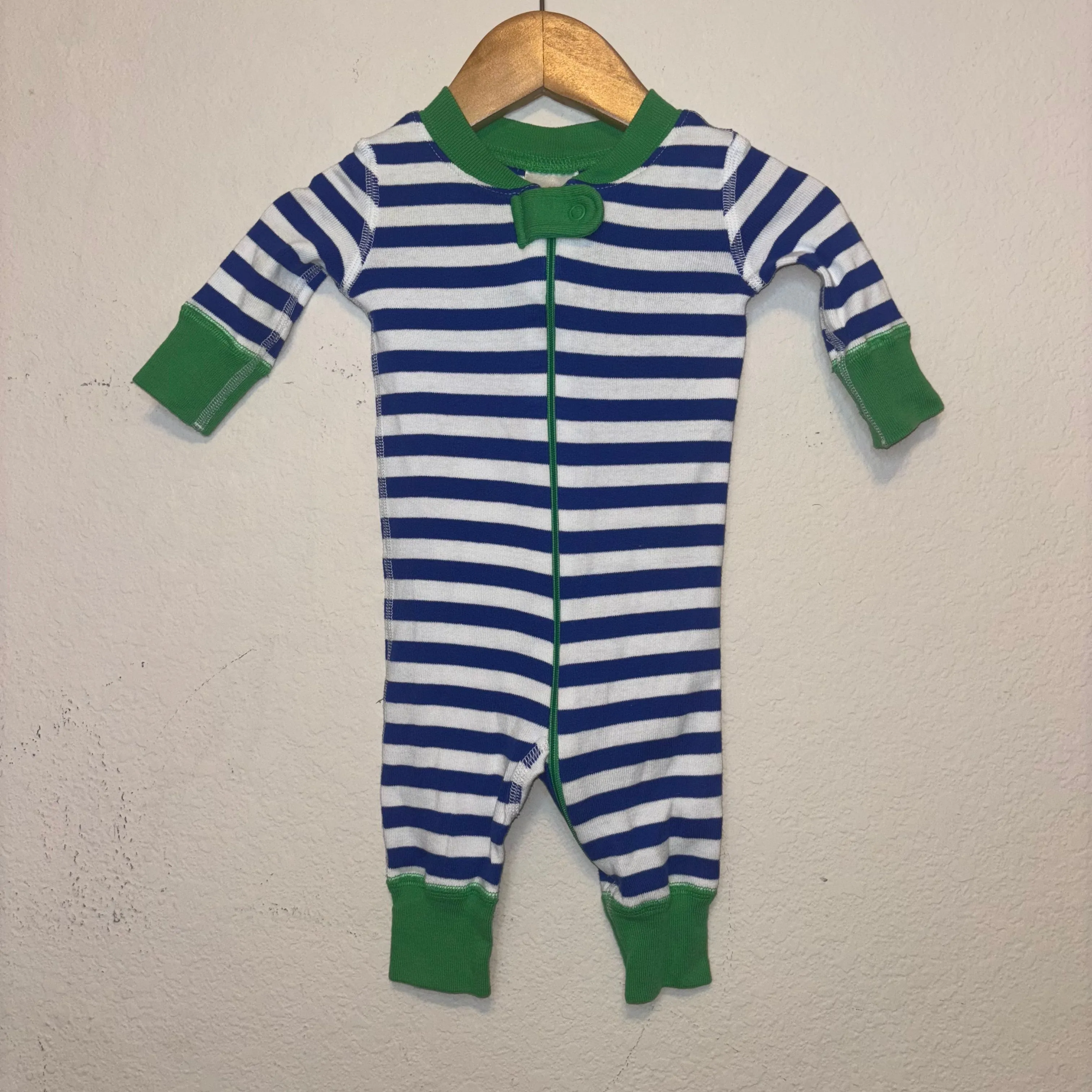 Product image for 1AA. Hanna Andersson striped one piece outfit, size 0-6 months