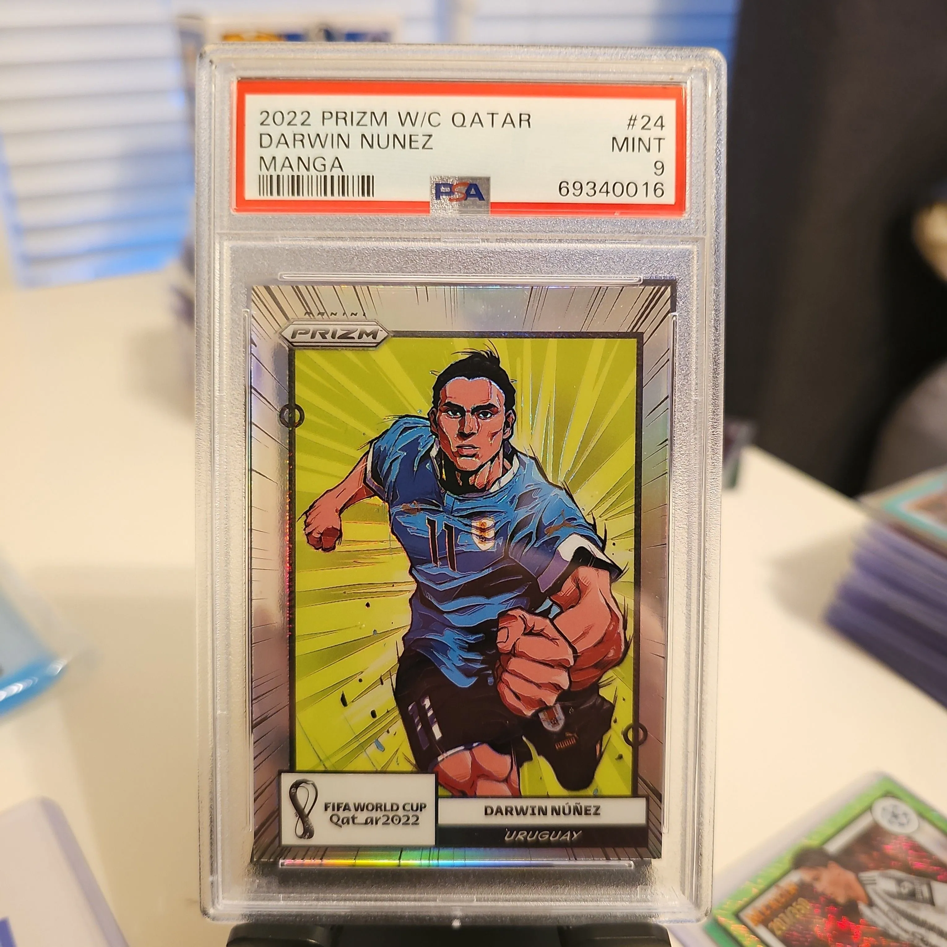 Product image for 2022 Prizm World Cup Qatar #24 Darwin Nunez Manga Psa 9