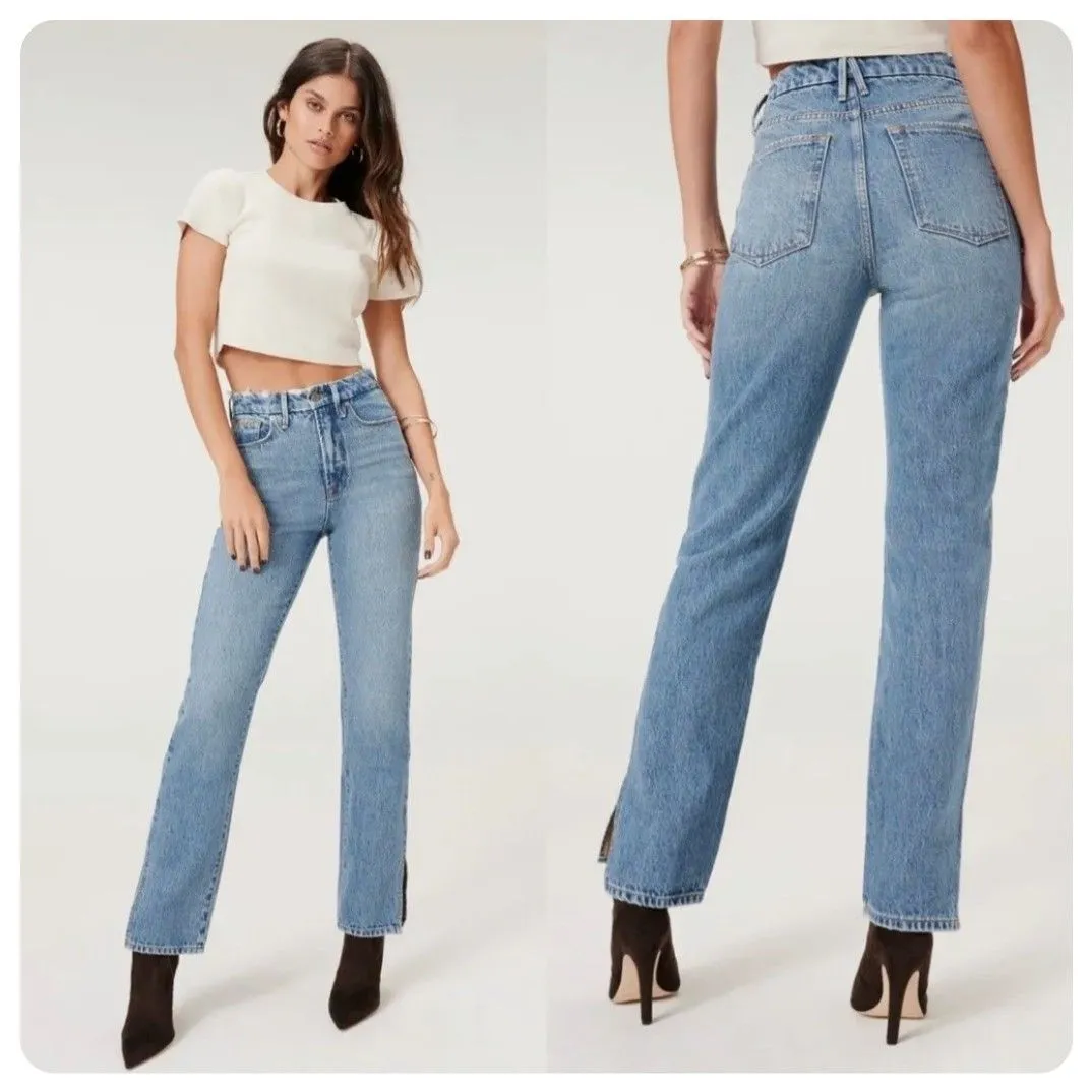 Product image for NWT/ Good American Good Boy Jeans/ Sz 6/28/ BLUE941