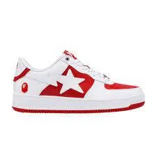Product image for 10M - Bape Bapesta Low Red/White 2024