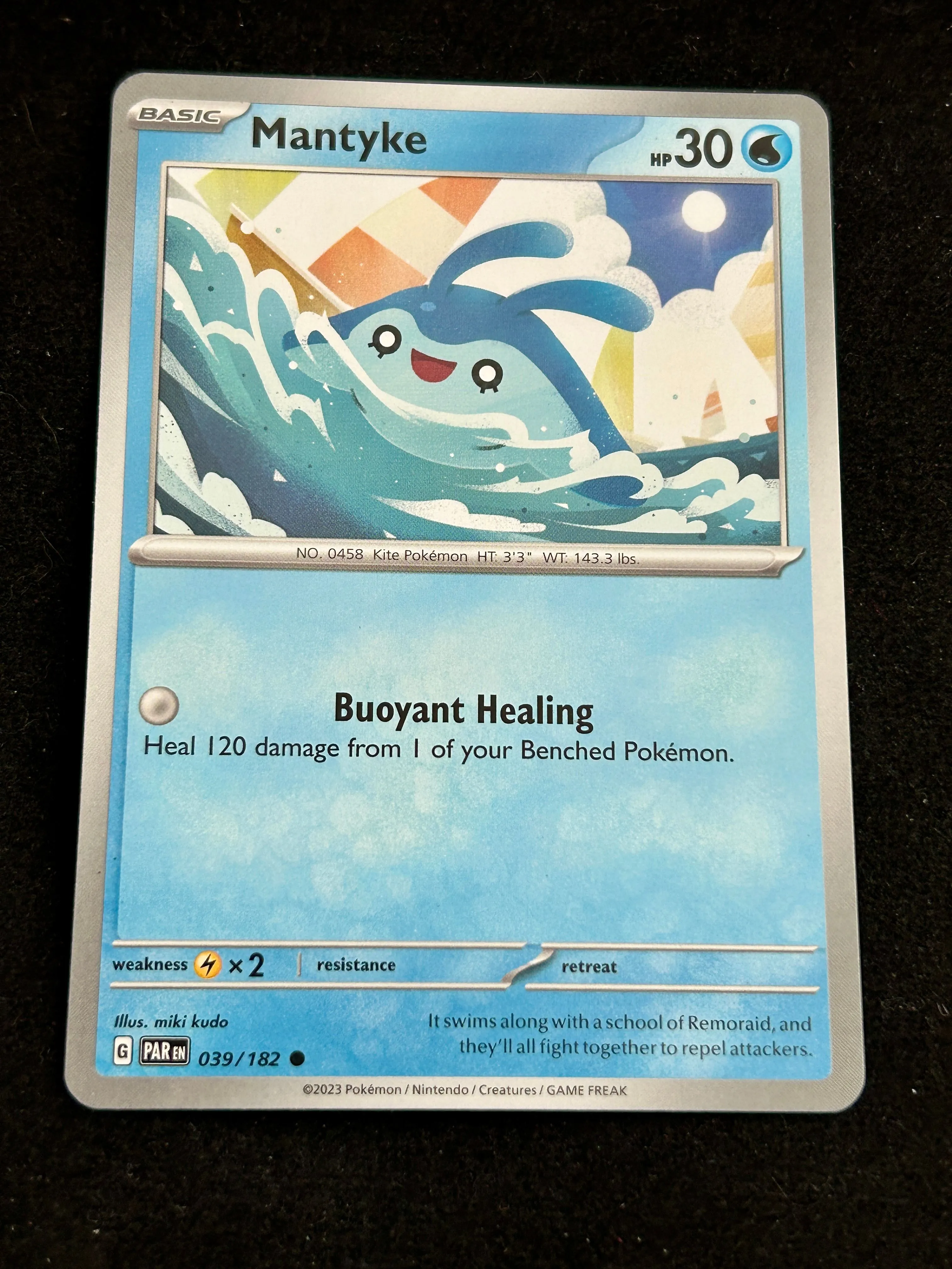 Product image for TCG - Mantyke #39 Pokemon Paradox Rift