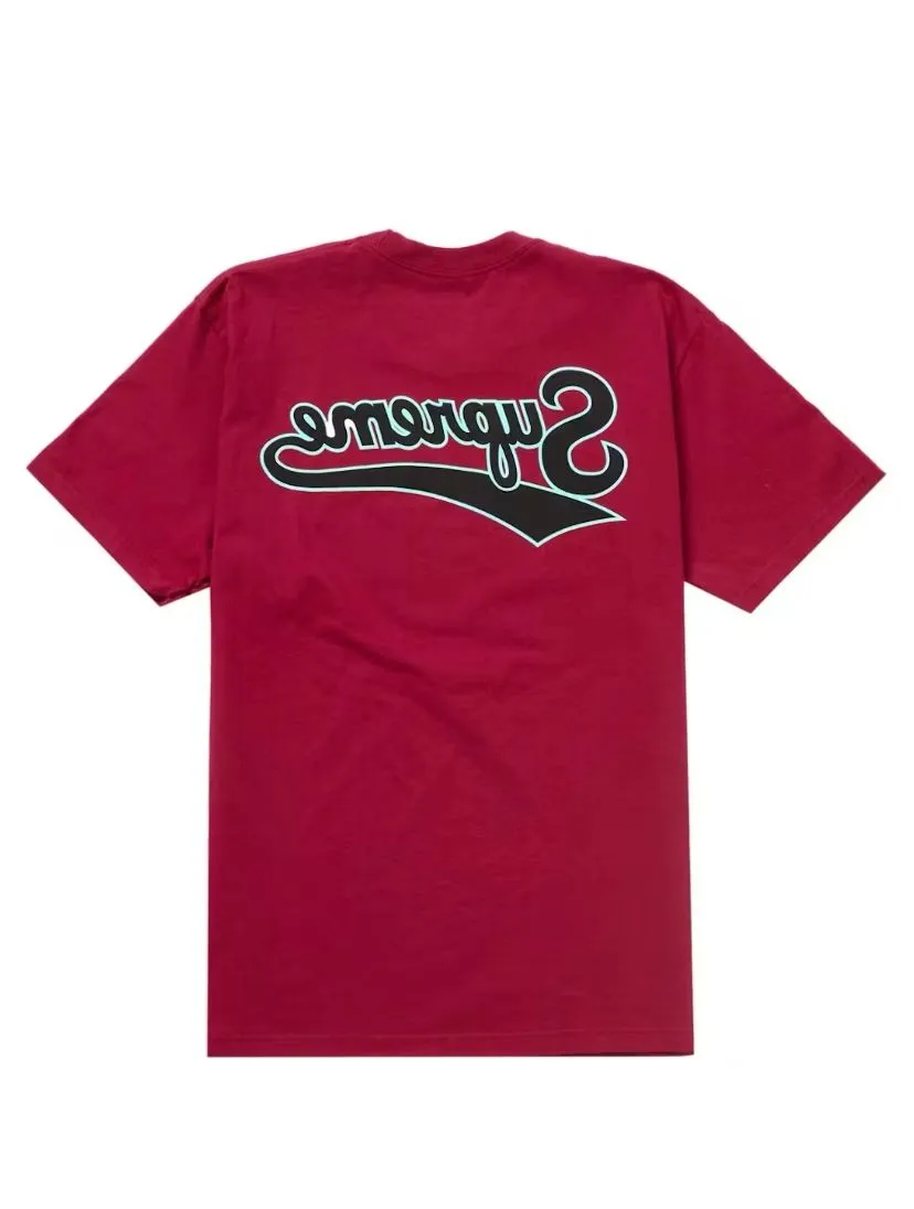 Product image for Supreme backwards tee Cardinal