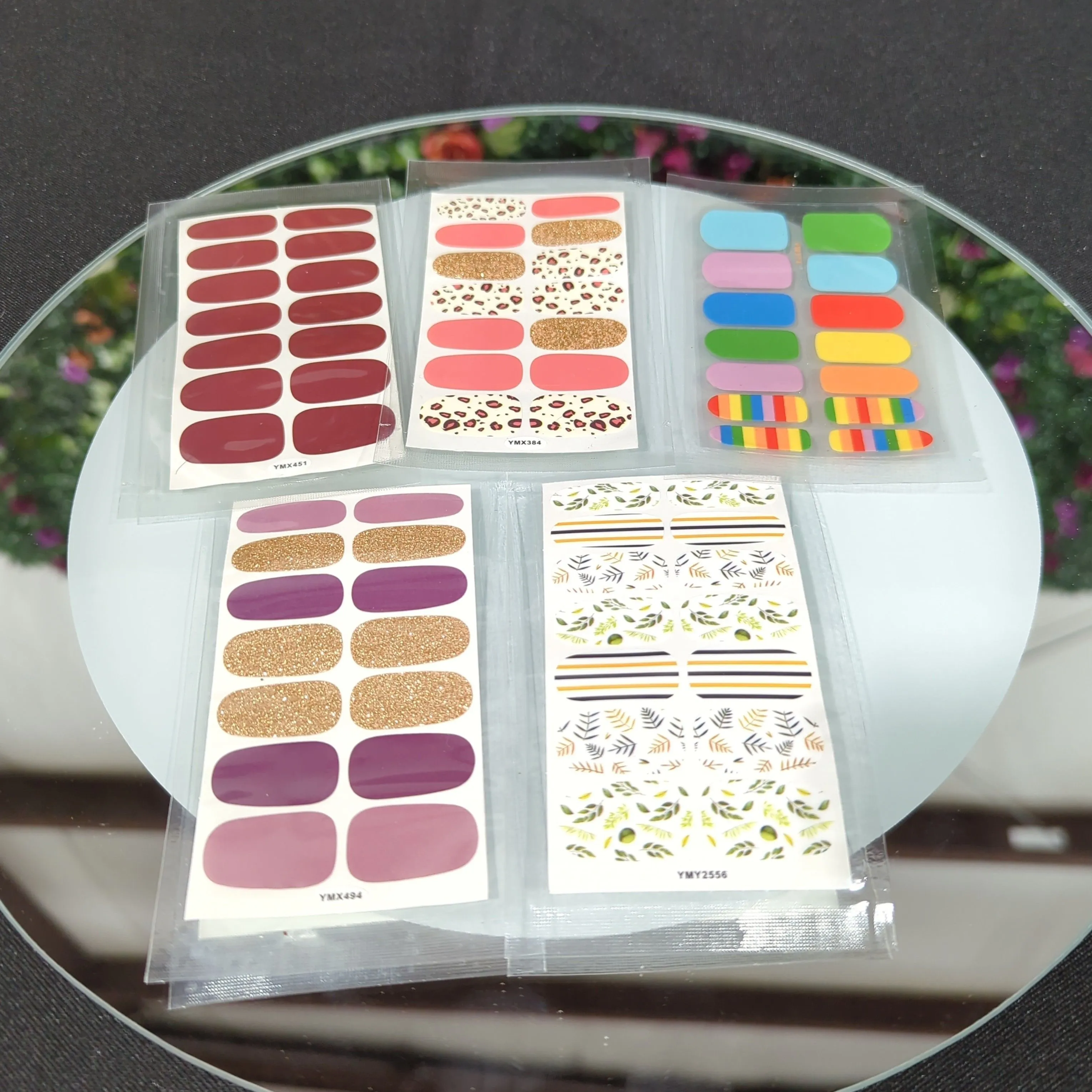 Product image for #4 Set of 5 Budget Nail Wraps