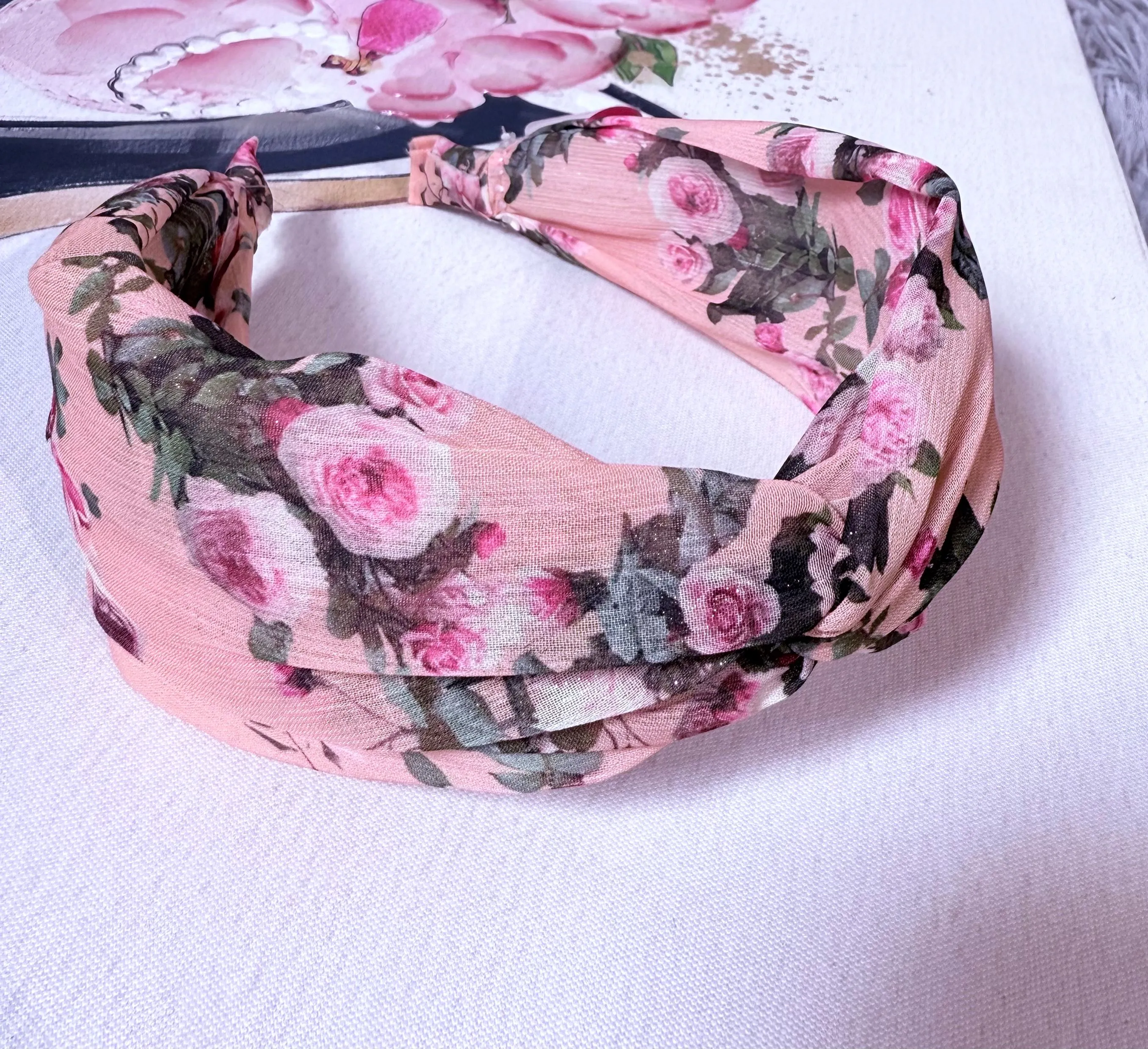 Product image for Claire's Floral knotted headband