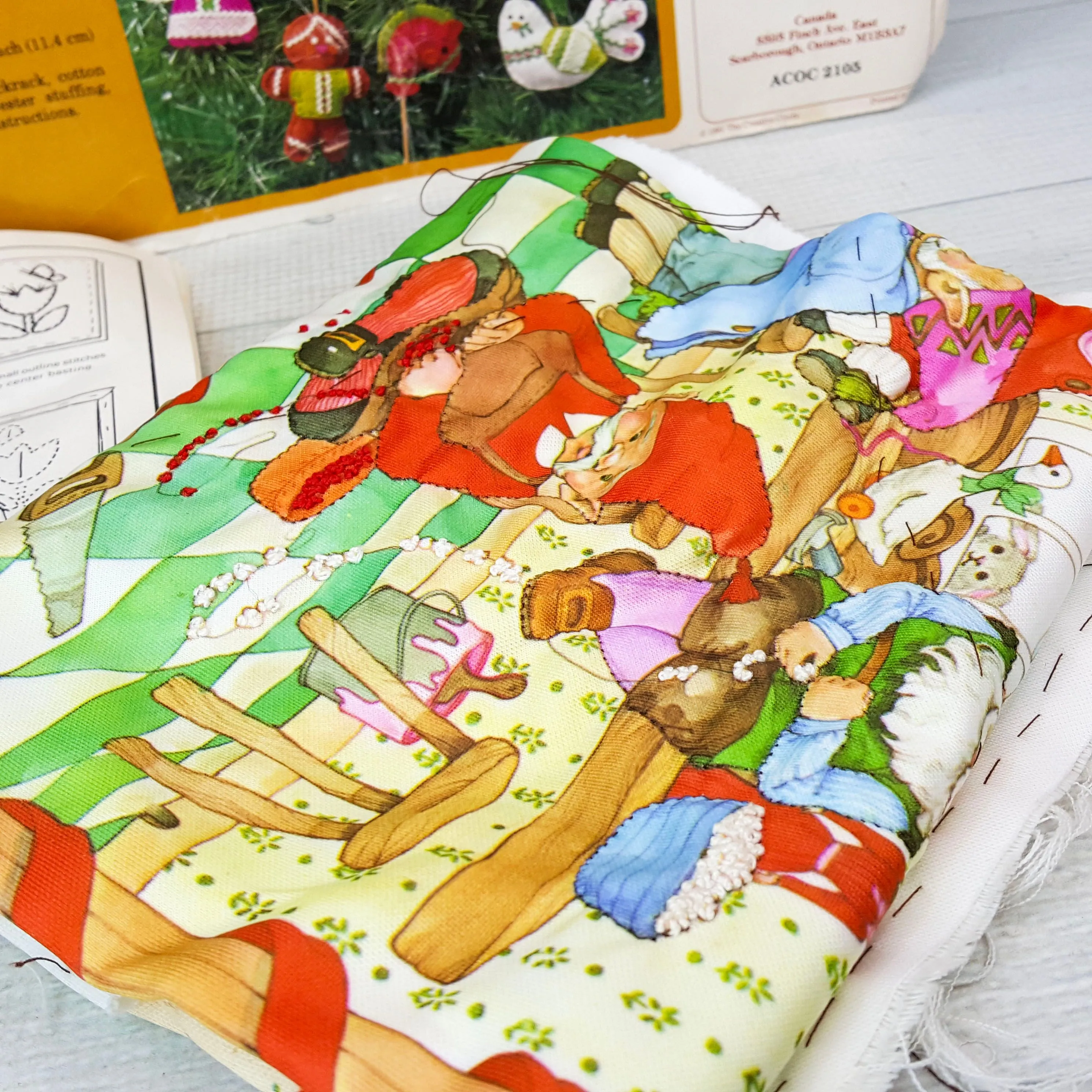 Product image for Vintage Advent Calendar Craft/Stitch Panel