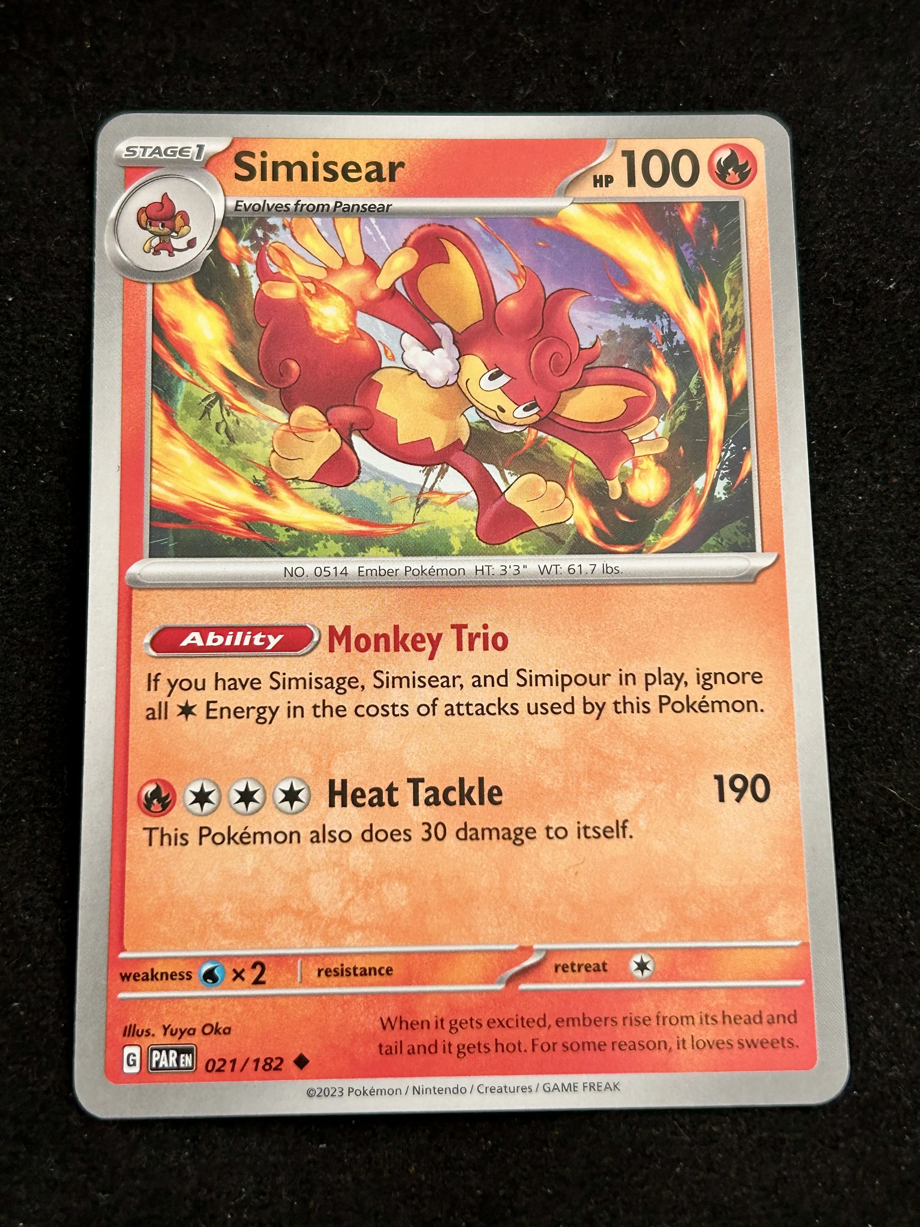 Product image for TCG - Simisear #21 Pokemon Paradox Rift