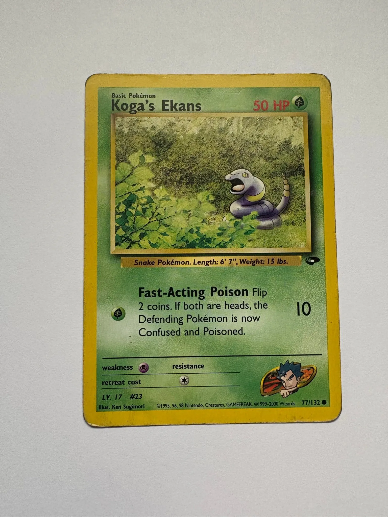 Koga's Ekans 077/132 Gym Challenge Pokemon Card Single  Whatnot: Shop,  Sell, Connect