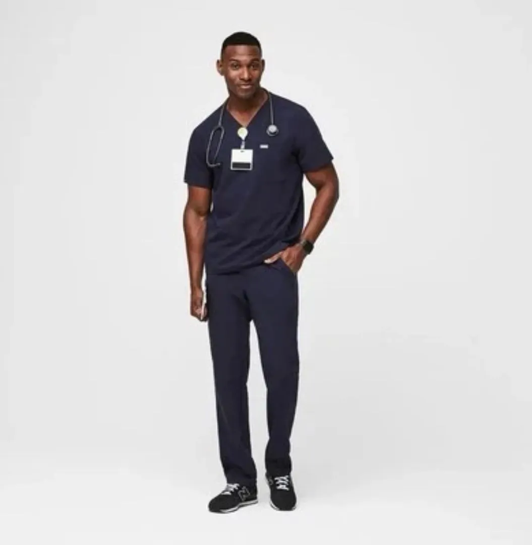 Product image for FIGS Leon Three-Pocket Scrub Top Men’s XL Navy