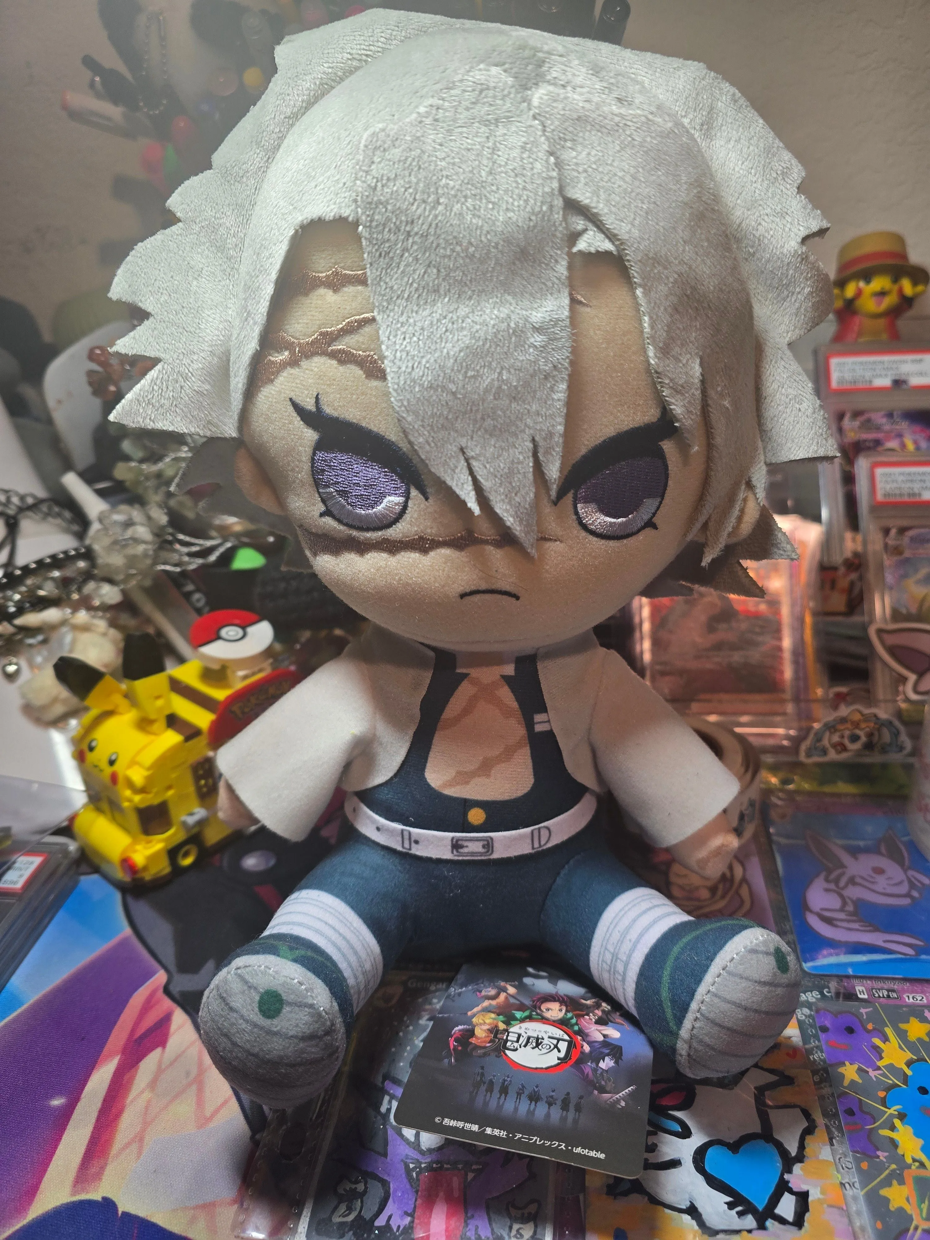Product image for Demon Slayer Shinazugawa Sanemi Character Big Plush Mascot 9.8 inches Japan with tag used