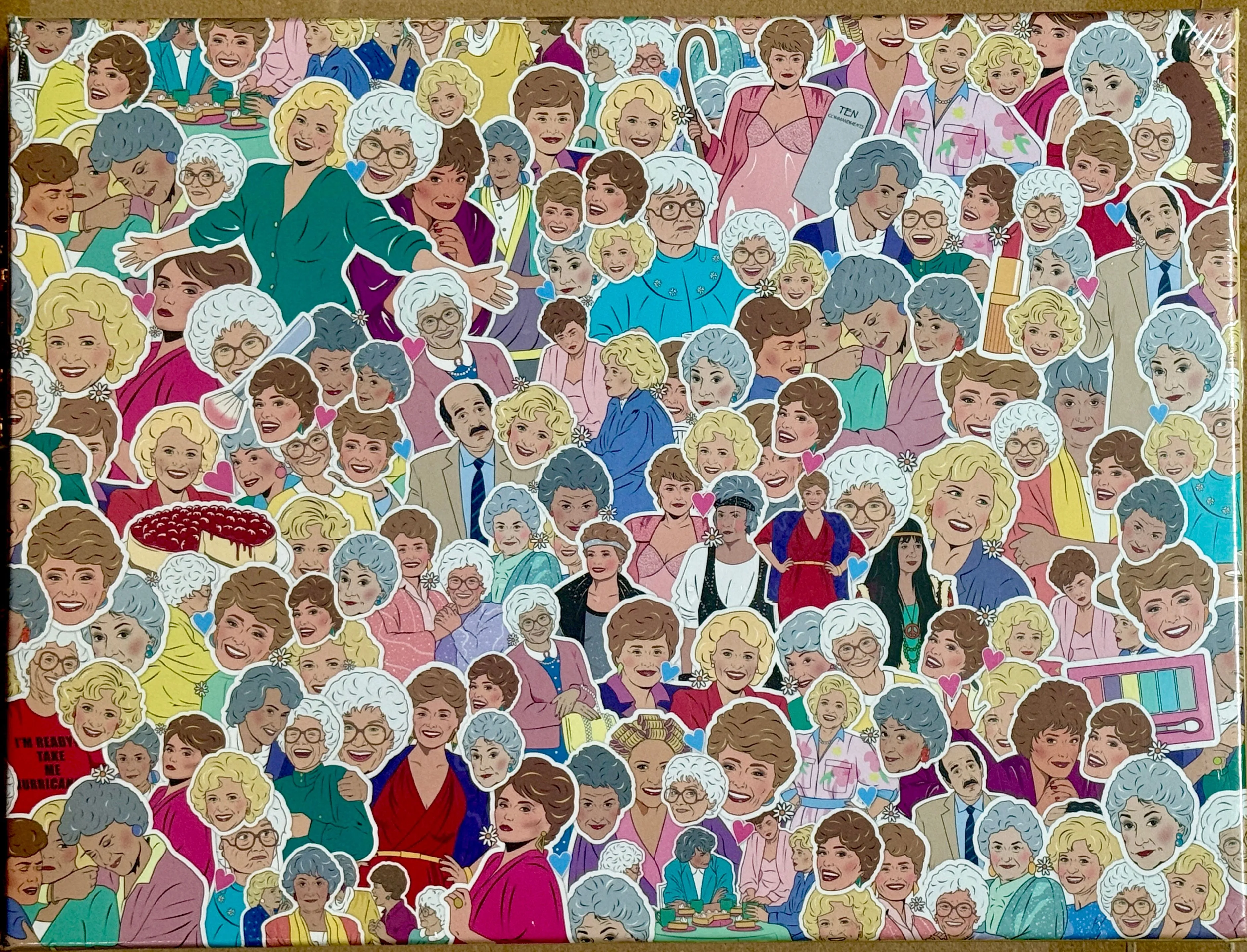 Product image for [PUZZLE] Golden Girls 500 Piece Jigsaw Puzzle 18x24" Brand New Sealed, Chantel de Sousa Illustrator