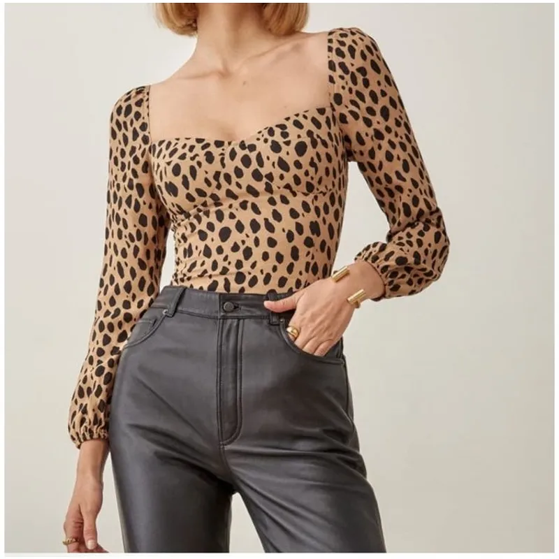 Product image for Reformation Reign Top in Bobcat Size 0