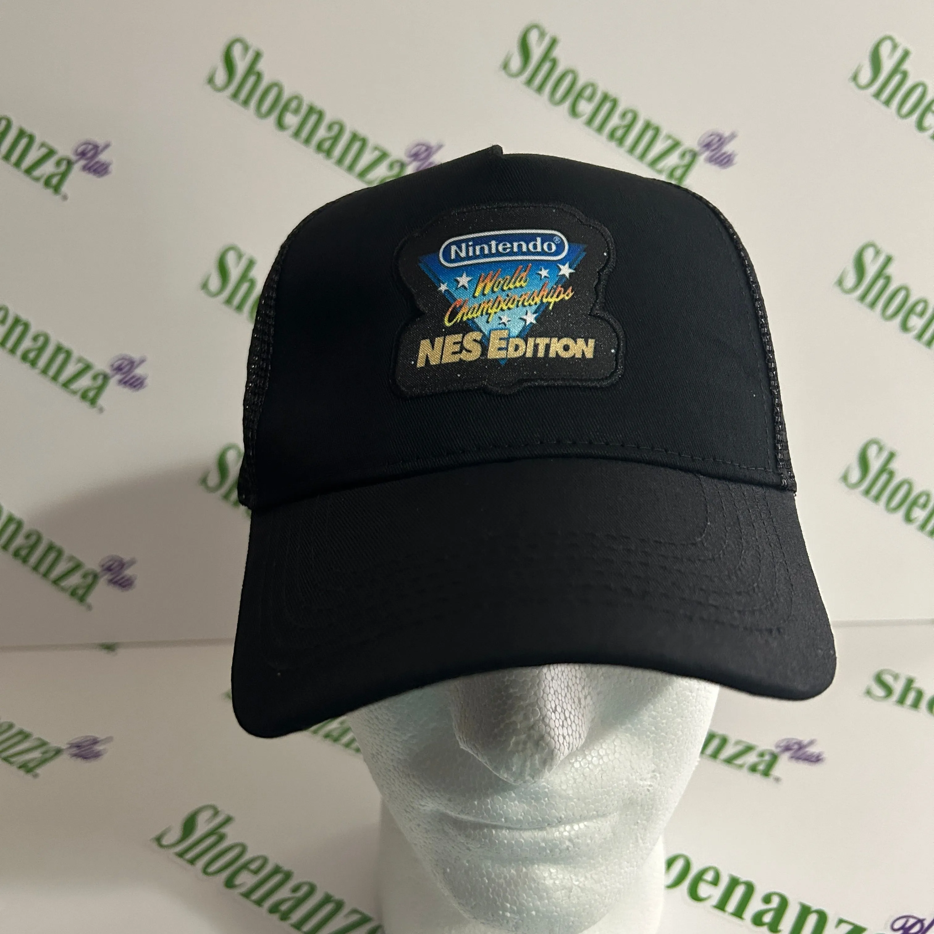 Product image for Nintendo Rewards Trucker Hat World Championships NES Edition Snapback Adjustable