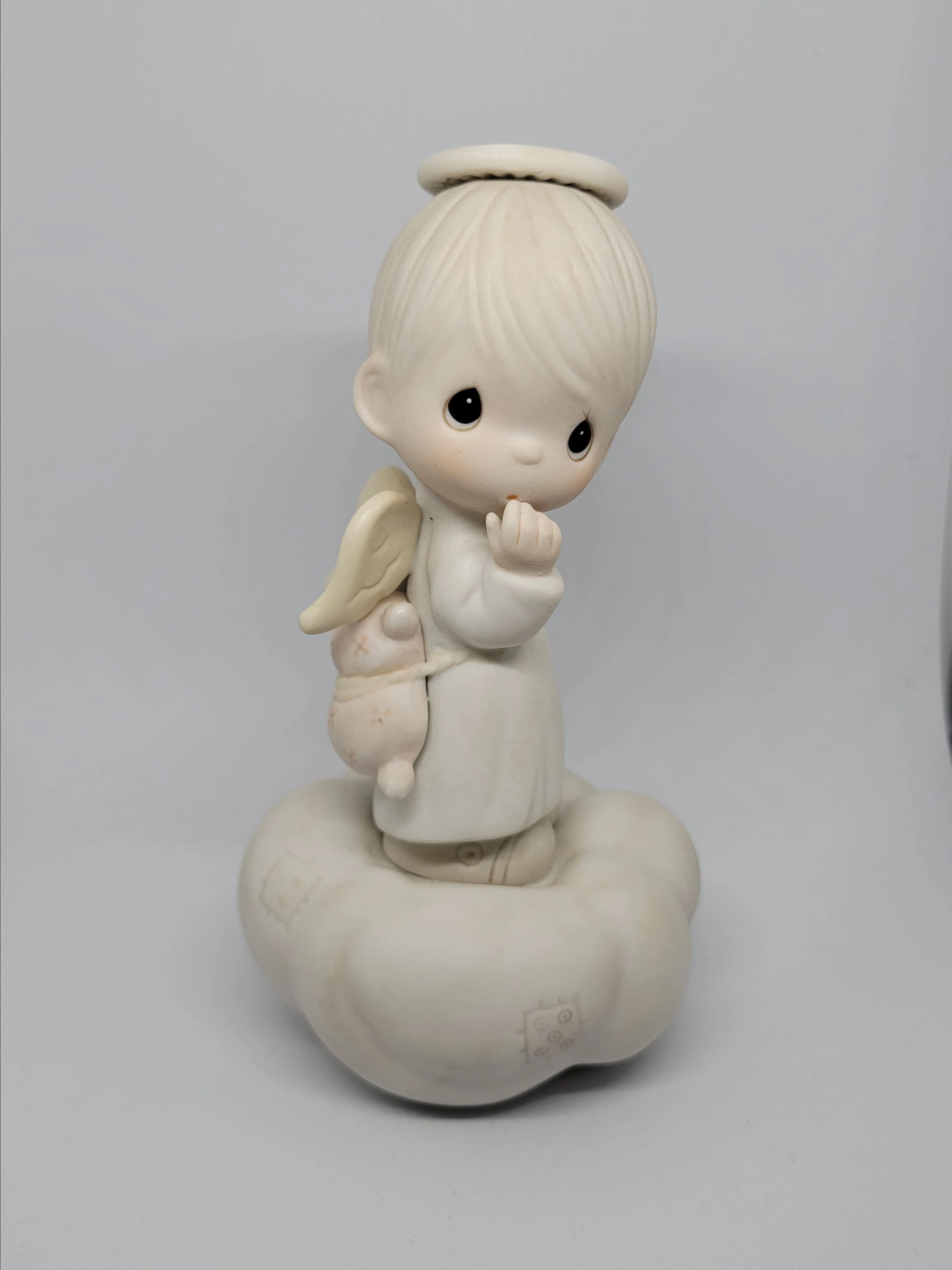 Product image for "You Can Fly" Boy With Halo & Wings ©1986 Precious Moments