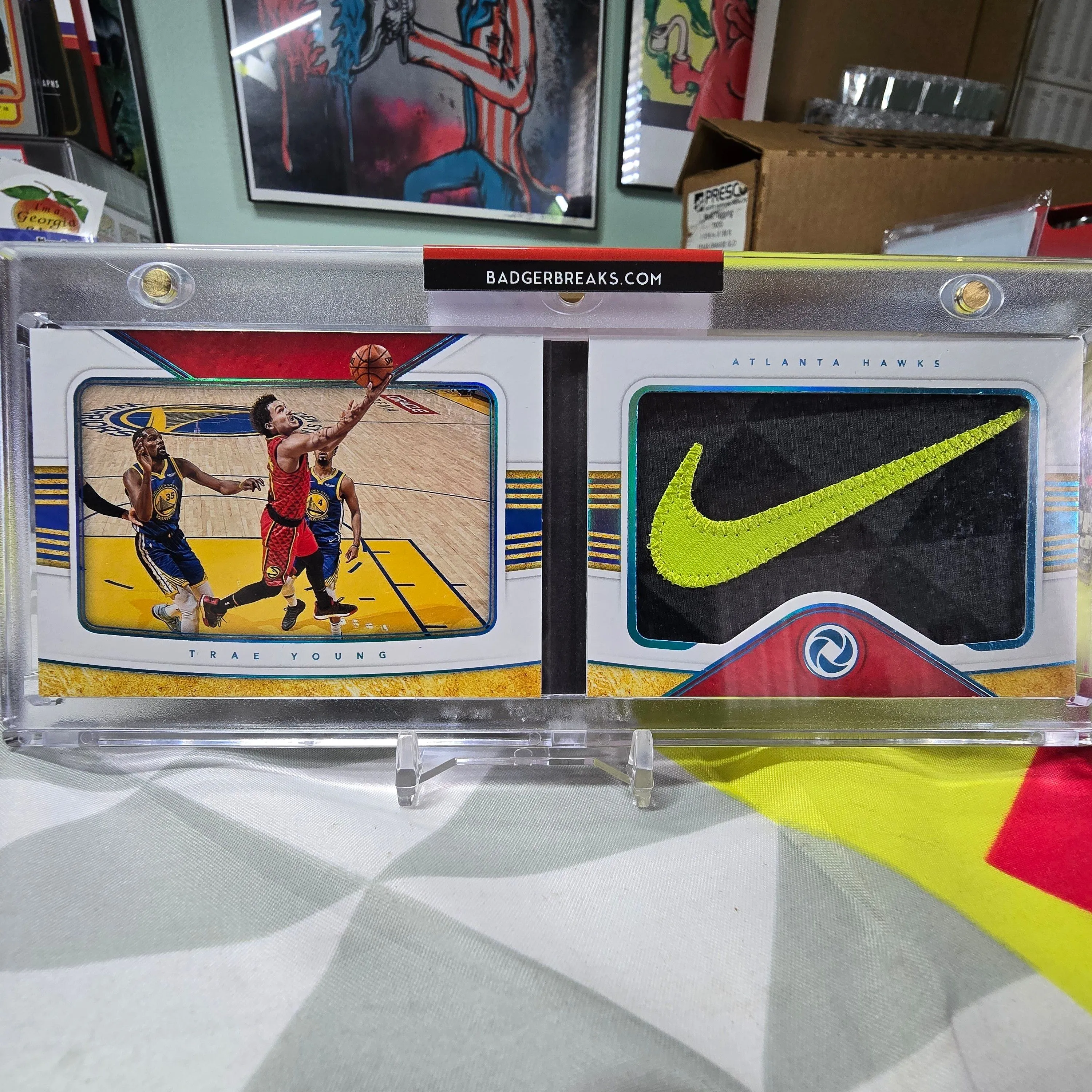 Product image for 2018-19 Trae Young Opulence 1/5 Rookie Patch Booklet Platinum Nike Atlanta Hawks