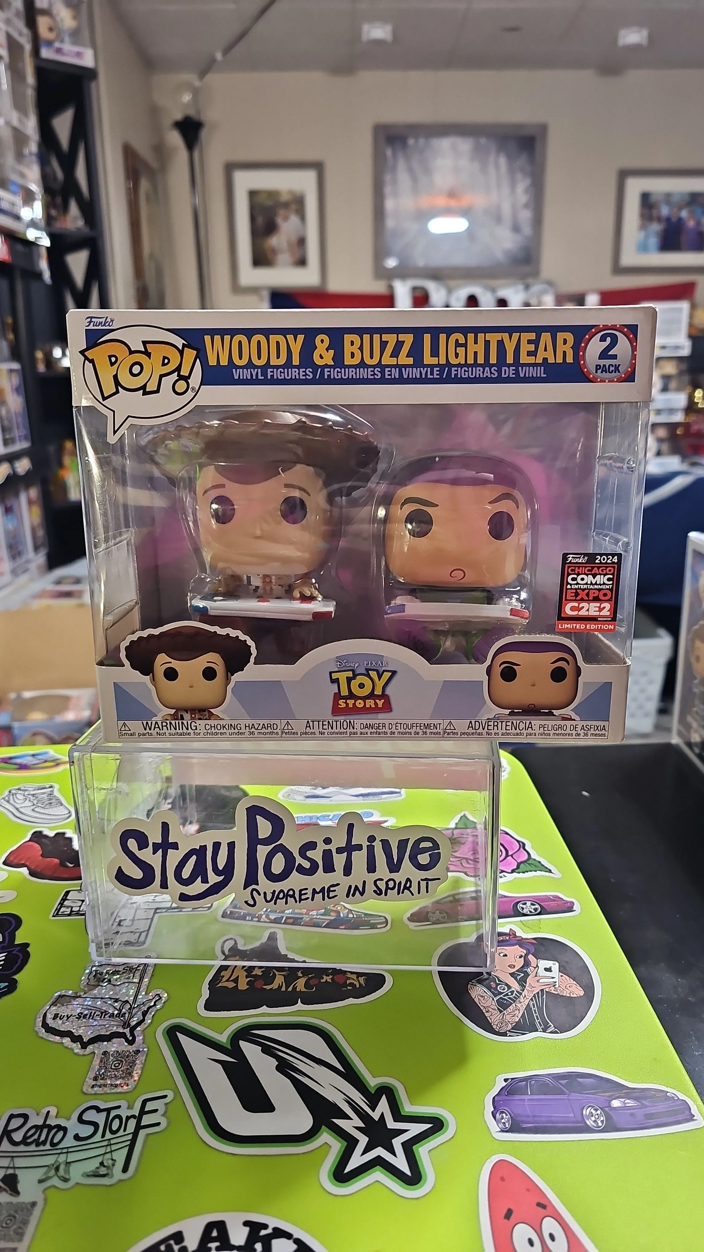 Product image for Woody & Buzz Lightyear 2PK 2024 Chi Comic & Entertainment Expo C2E2 Limited Edition 