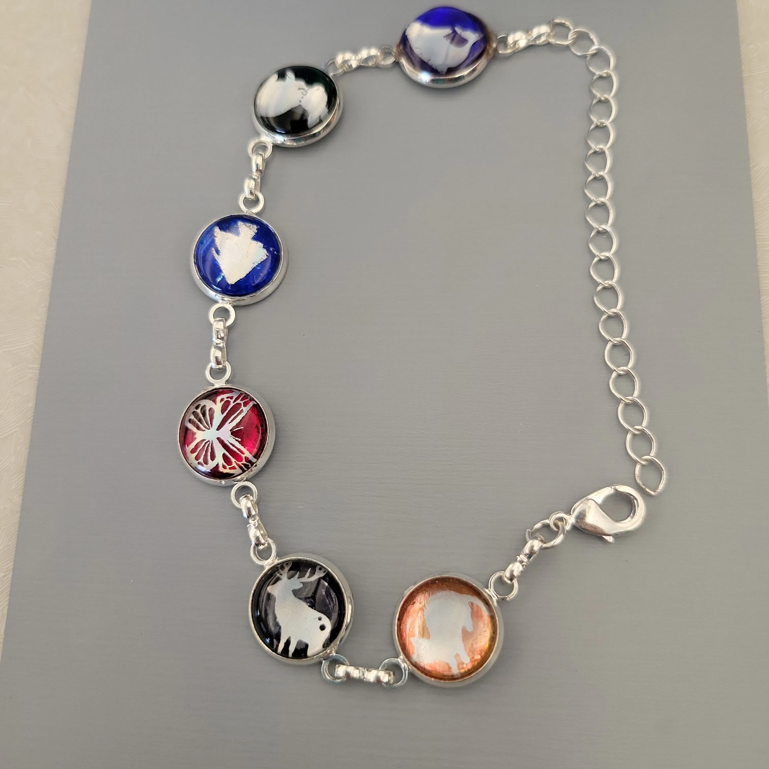 Product image for 7-6. Silver Animal Adjustable- Resin