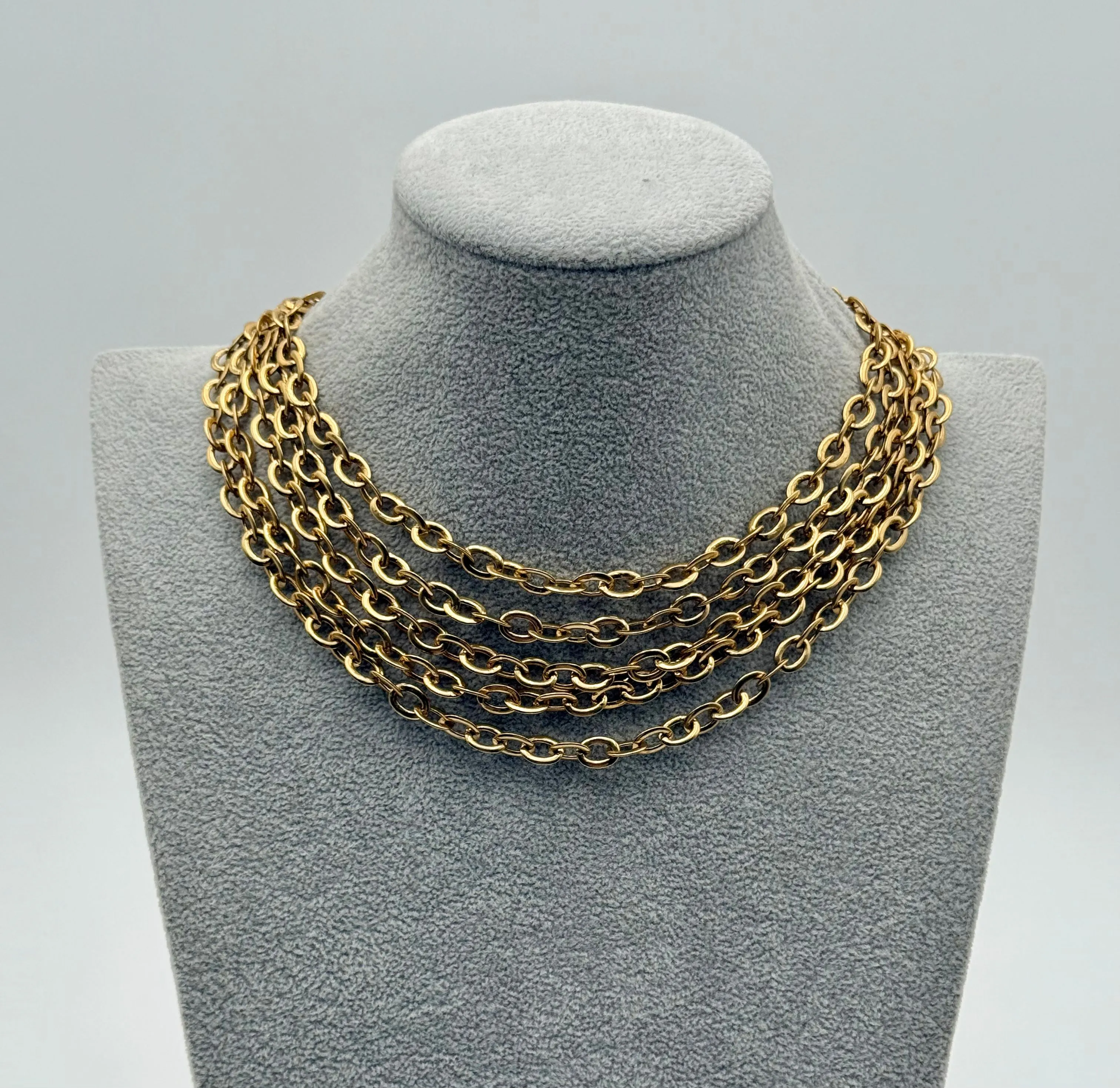 Product image for Napier Gold Tone Necklace 5 Strands