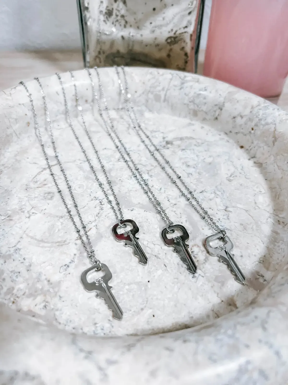 Product image for Key to my heart upcycled necklaces