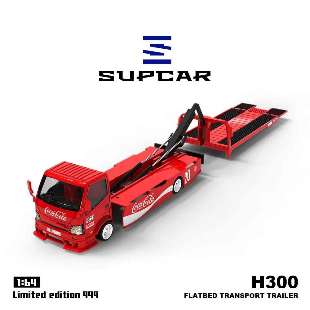 Product image for SUPCAR - H300 Flatbed Transport Trailer (Coca-Cola Livery)