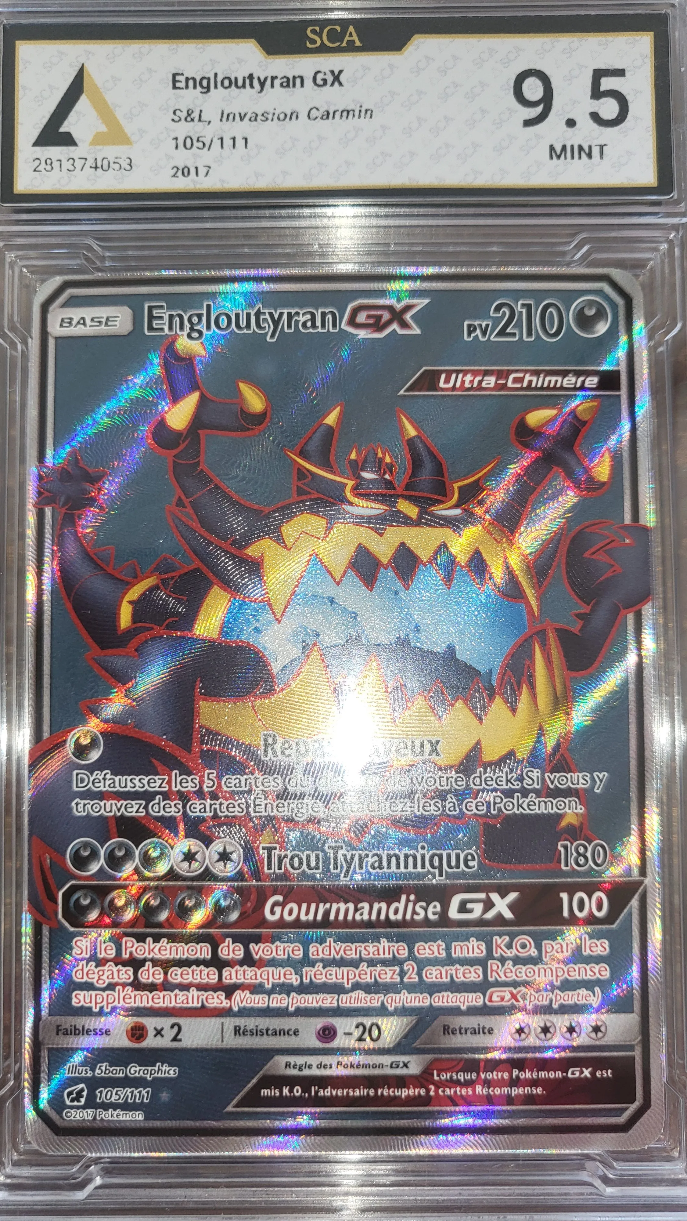 Product image for Engloutyran GX FA Soleil et lune FR gradé SCA 9.5