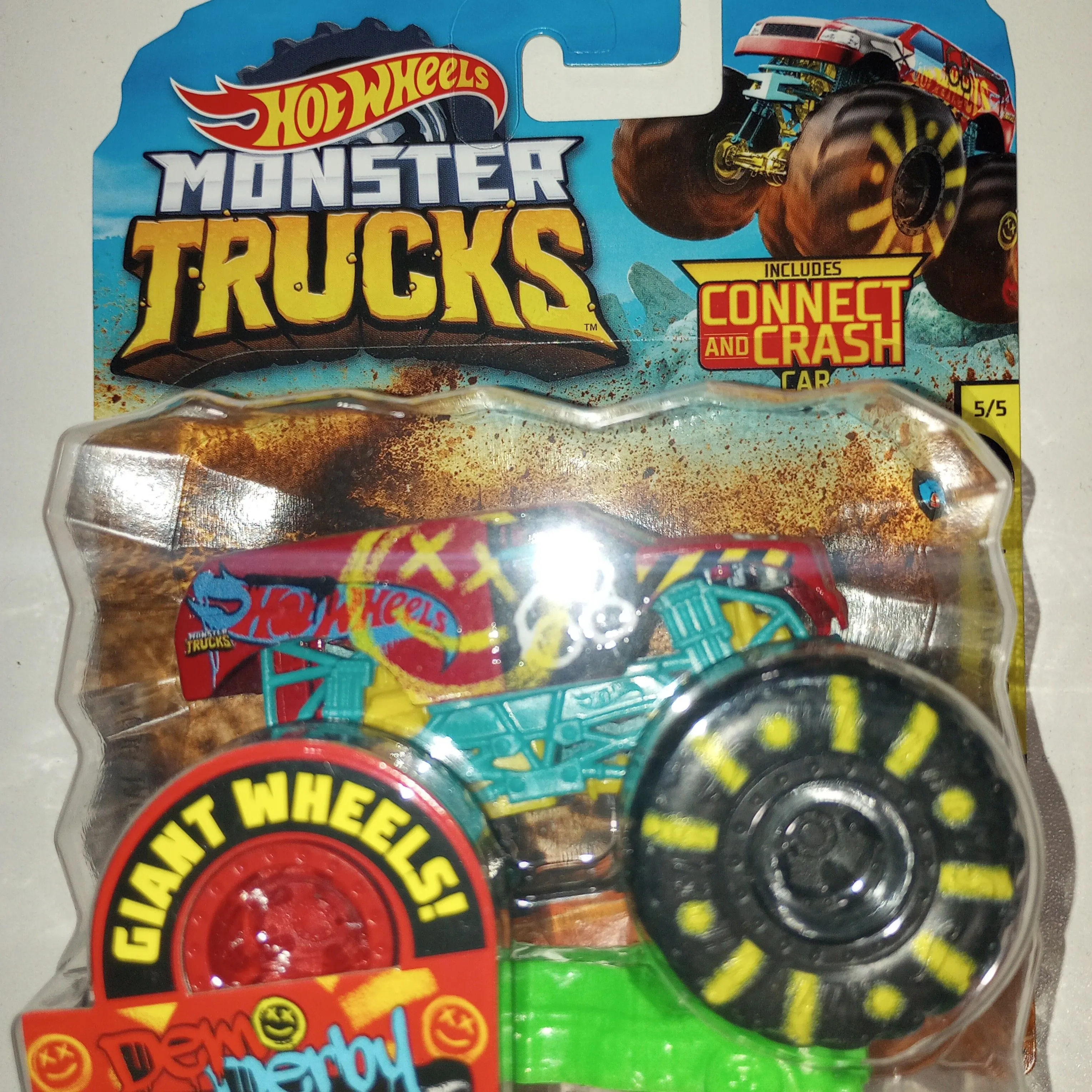 Product image for Hot Wheels Monster Trucks Demo Derby HW Demo Derby Die Cast Body Monster Truck 47/50