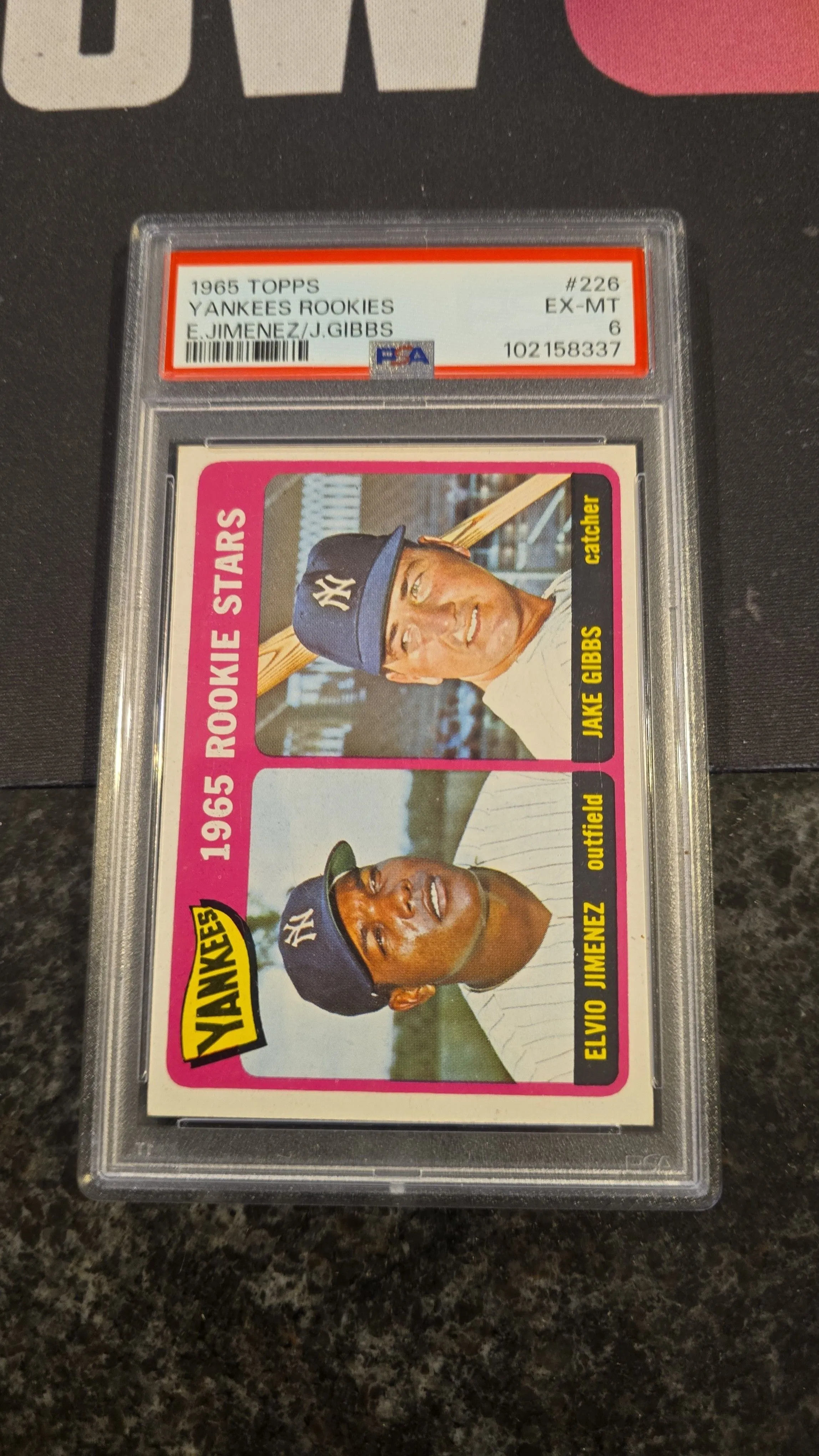 Product image for 1965 Topps #226 Yankees rookies PSA 6