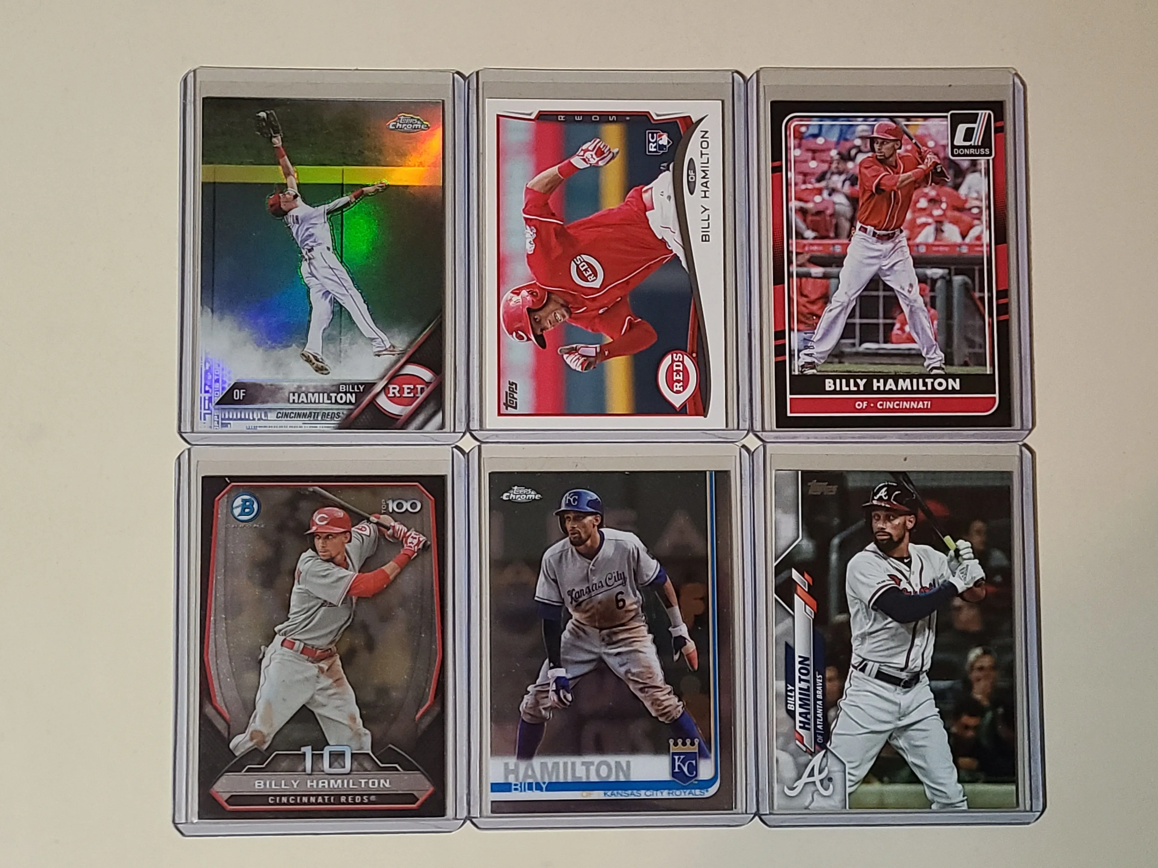 Product image for Billy Hamilton 6 Baseball Card Lot