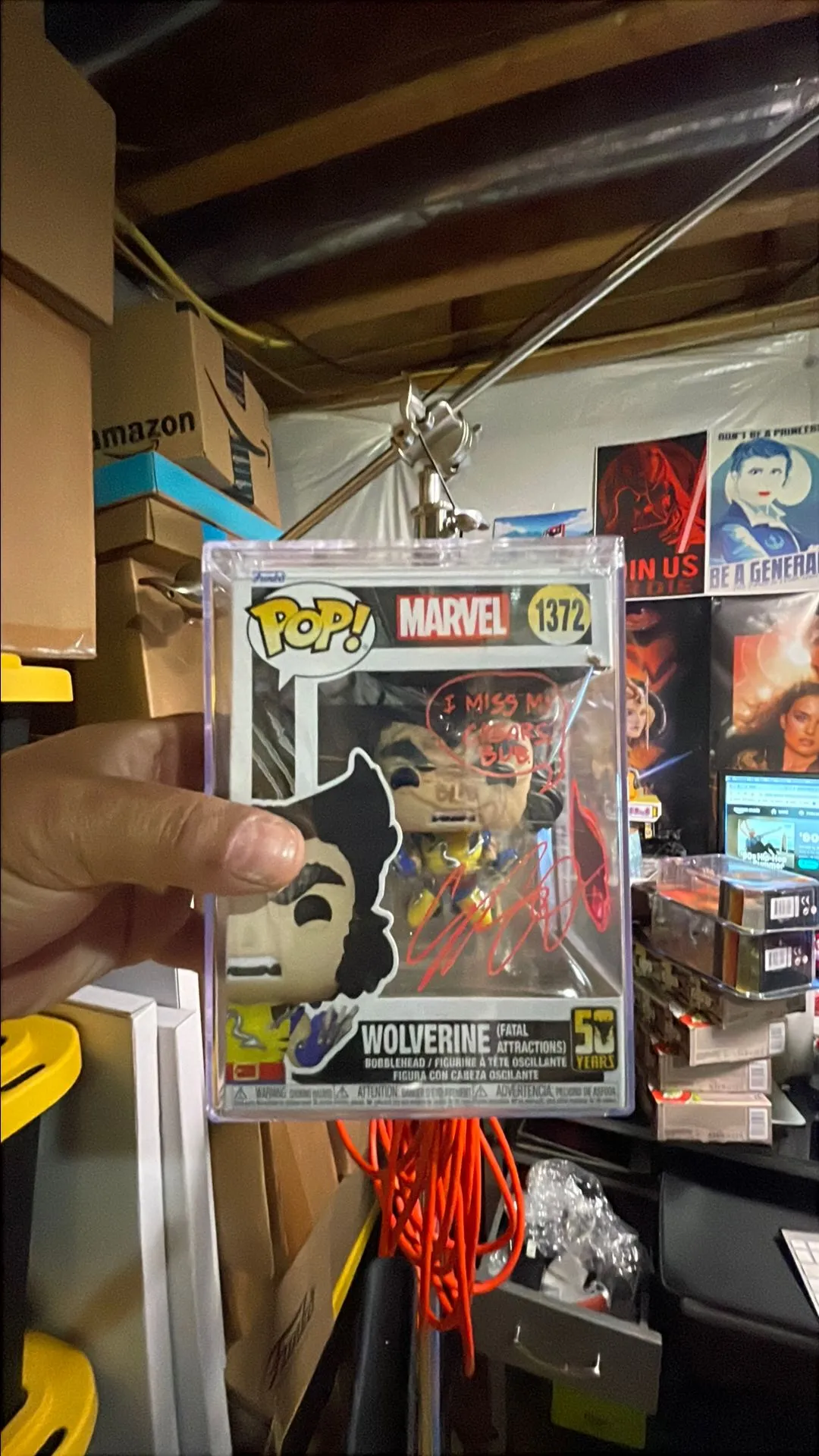 Product image for Funko Pop Wolverine #1372 Autographed