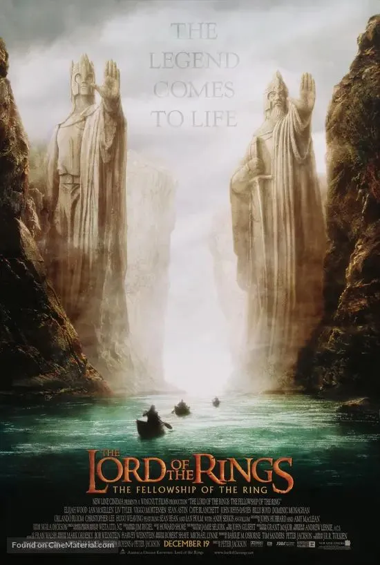 Product image for LORD OF THE RINGS AUTOGRAPHED POSTER - £20s PLENTY!