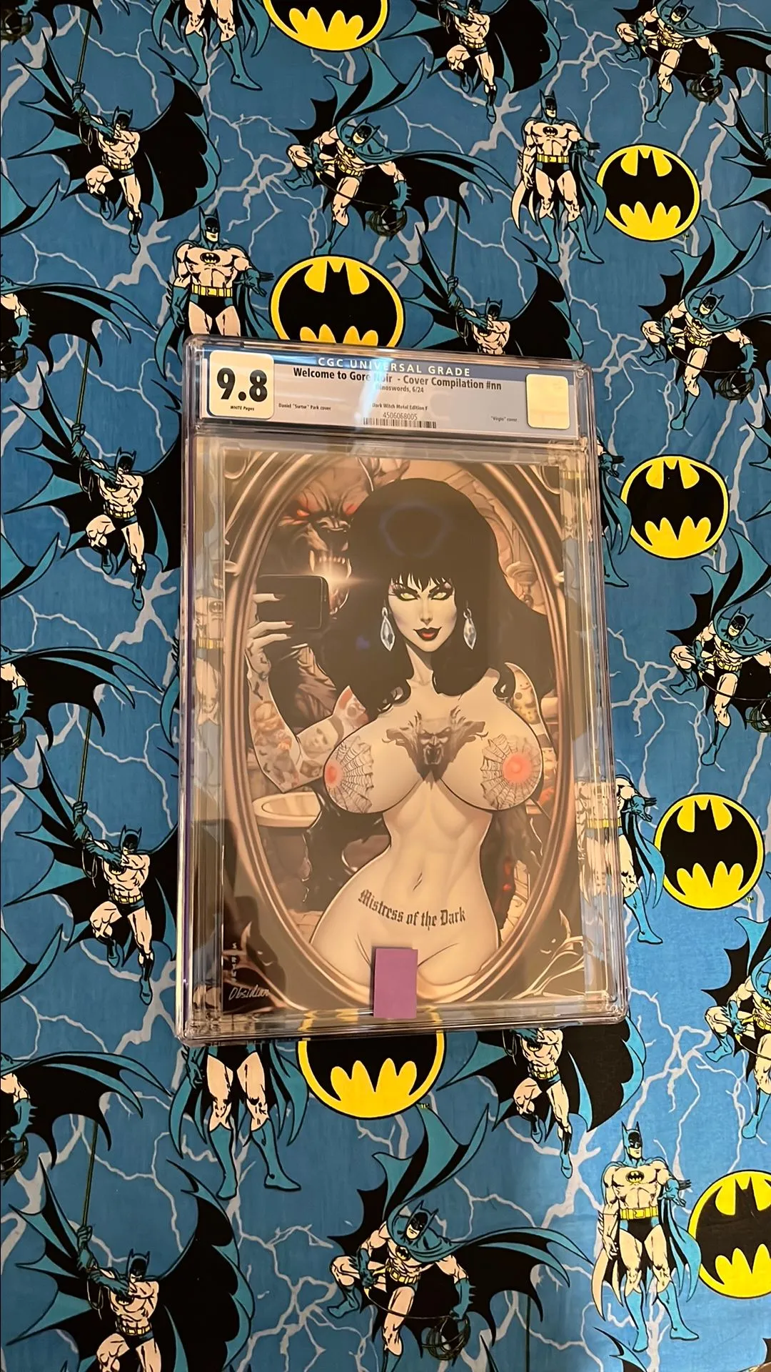 Product image for WELCOME TO GORE NOIR "DARK WITCH" #2 OF ONLY 6 METAL FULL NUDE TATTOOED MADE!! CGC 9.8