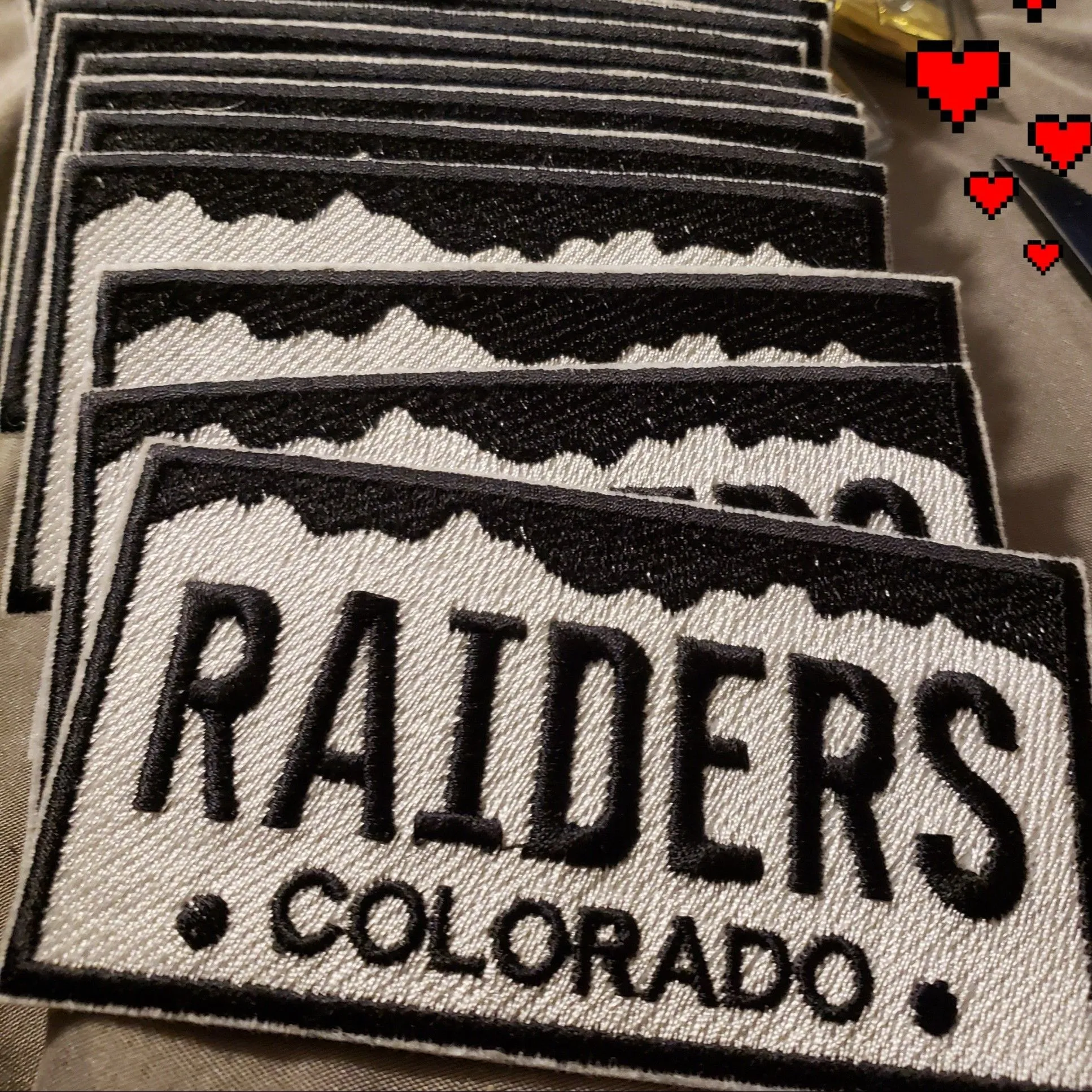 Product image for RAIDERS patch Colorado license plate #2