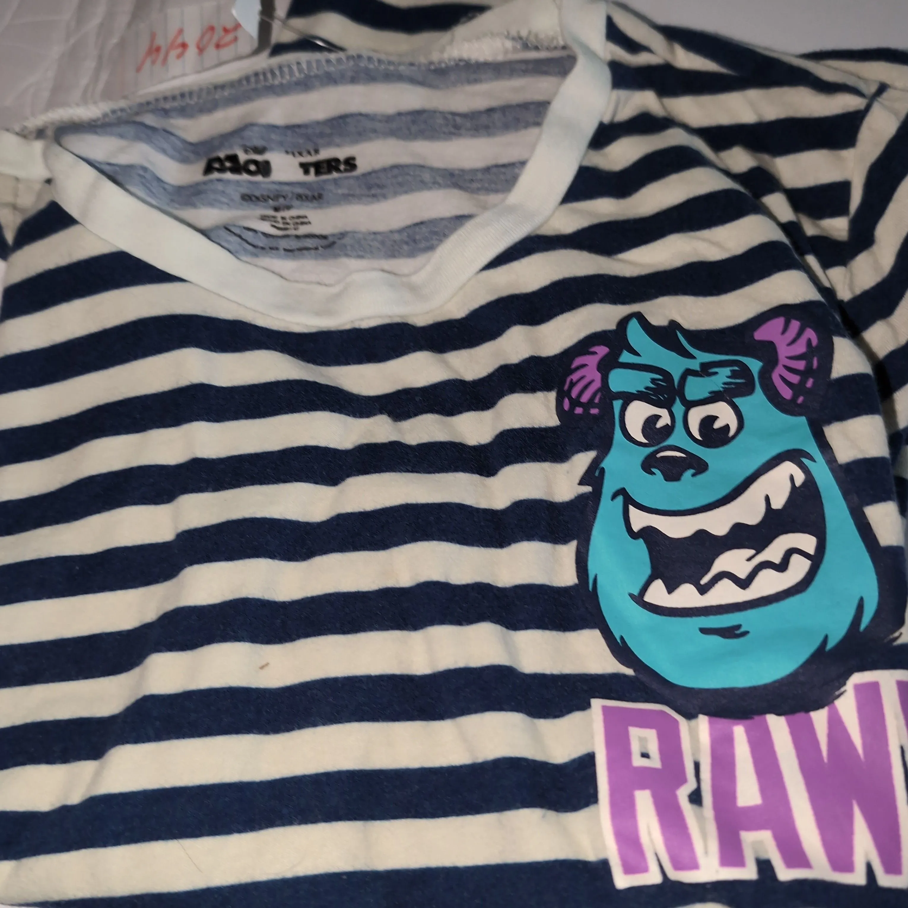 Product image for Free loved Pixar monsters short sleeve top