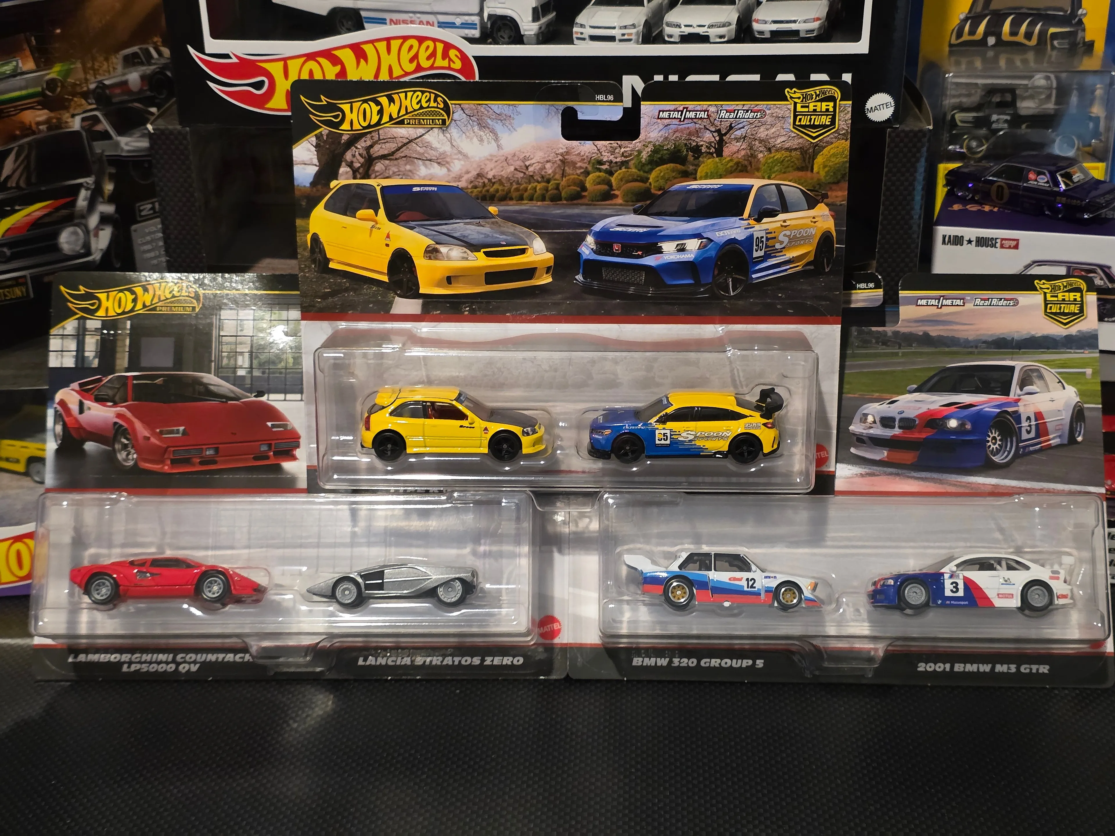 Product image for Spoon Honda Civic Type R EK9 - BMW Group GTR and Lambo Lancia 2 pack mix set