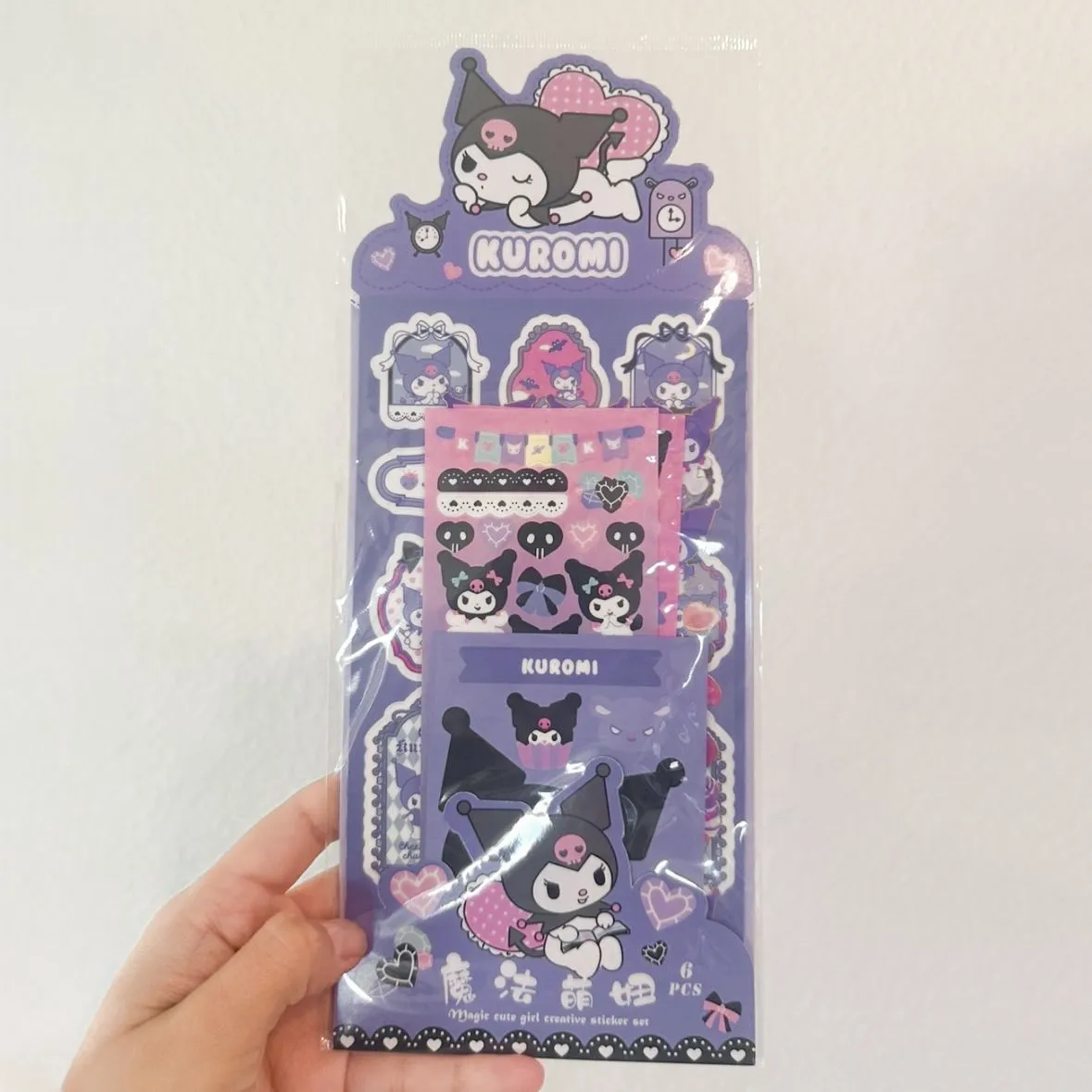 Product image for Kuromi sticker sheet pack