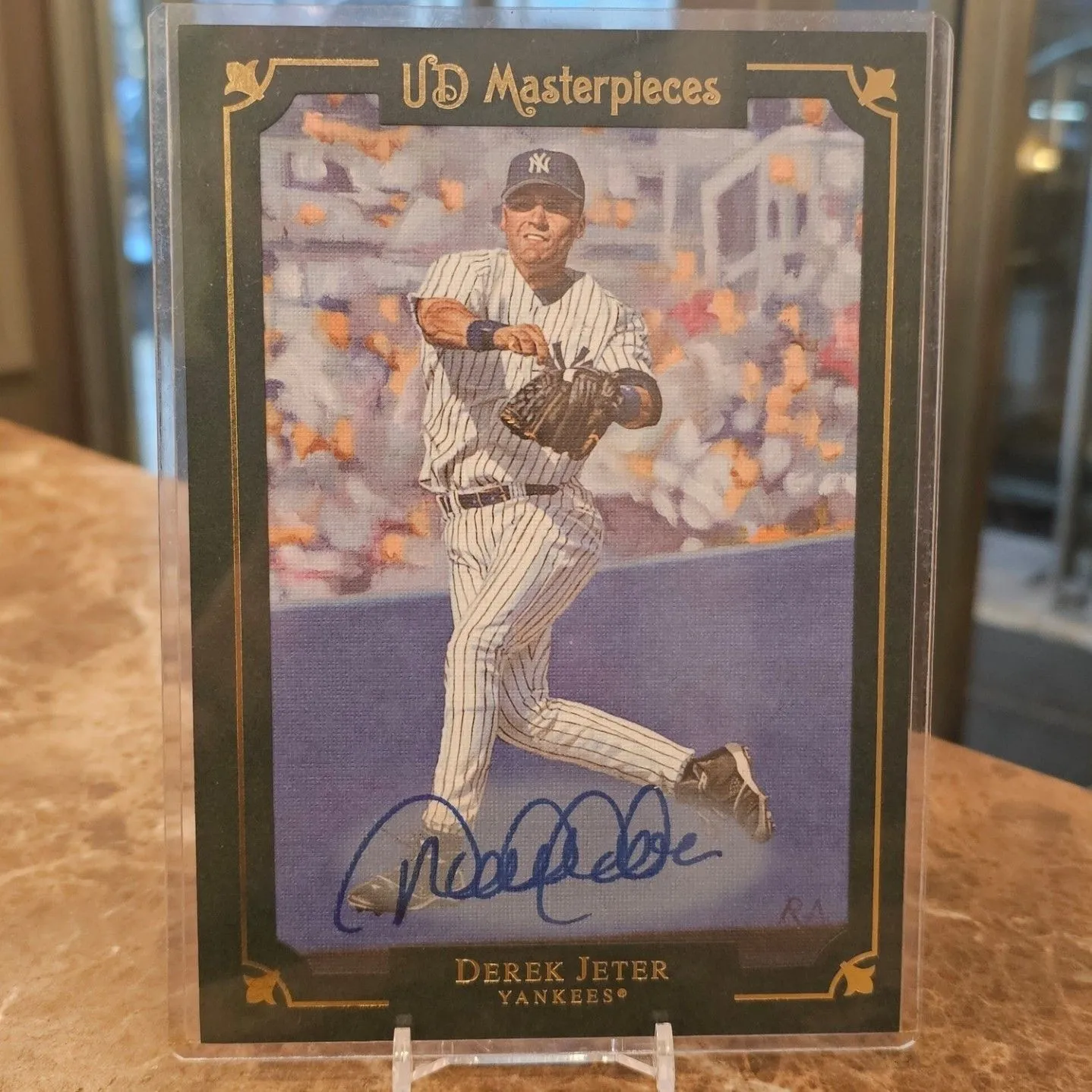 Product image for DEREK JETER AUTOGRAPHED 5X7 BOX TOPPER 😍